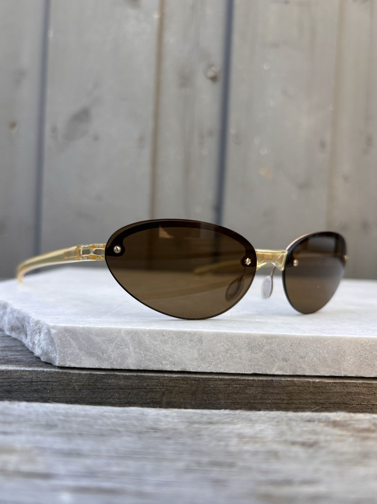 Designer × Prada × Vintage 2000s Prada Sunglasses Y2K SPR 58F