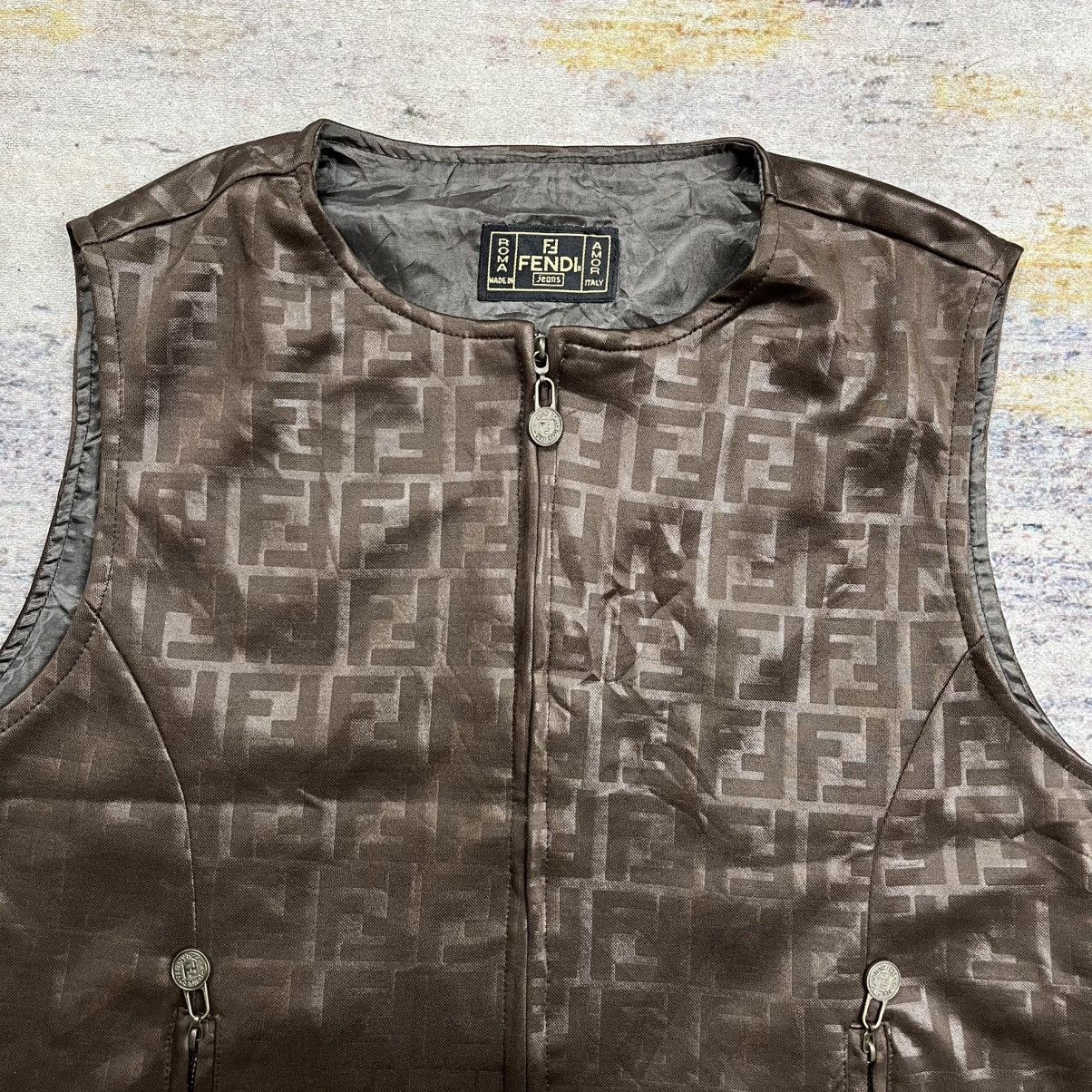 Fendi Vintage fendi ff monogram vest Size S / US 4 / IT 40 - 2 Thumbnail