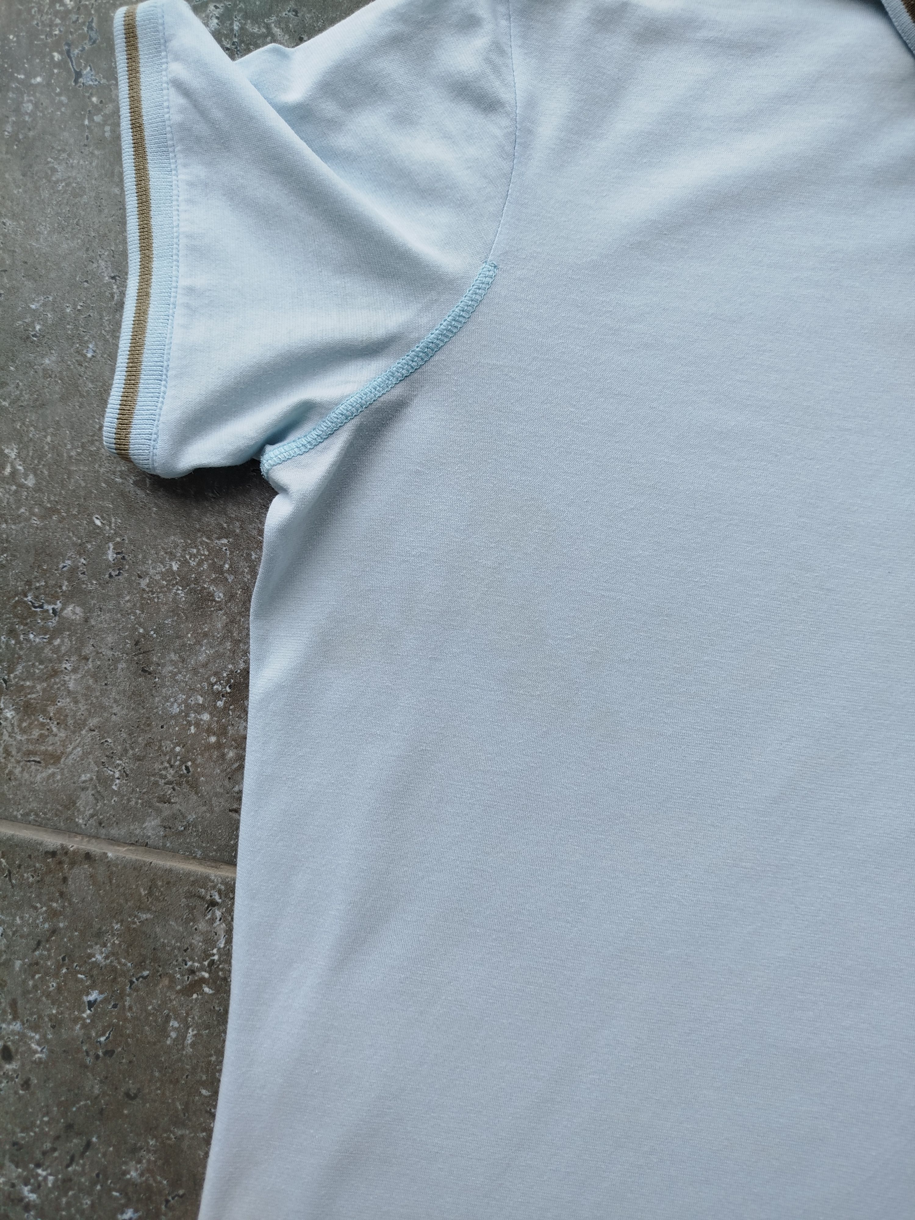 Dolce & Gabbana D&G T-Shirt Polo Light Blue Cotton Vintage 00s Size US M / EU 48-50 / 2 - 4 Thumbnail