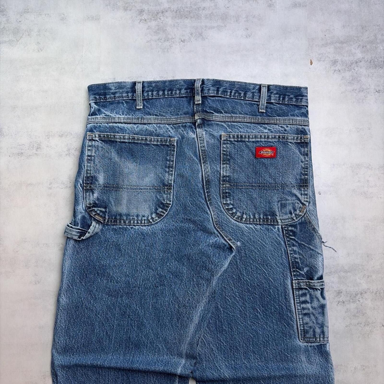 Dickies Vintage Dickies Grunge Baggy Faded Carpenter Denim Jeans Size US 34 / EU 50 - 3 Thumbnail