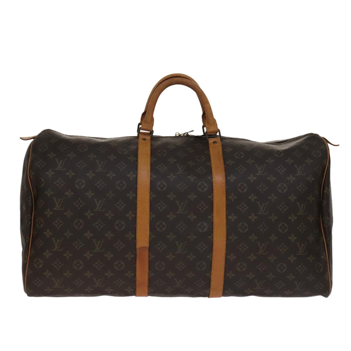 Louis Vuitton Keepall 60 Brown Canvas Travel Bag (Pre-Owned) Size ONE SIZE - 1 Thumbnail