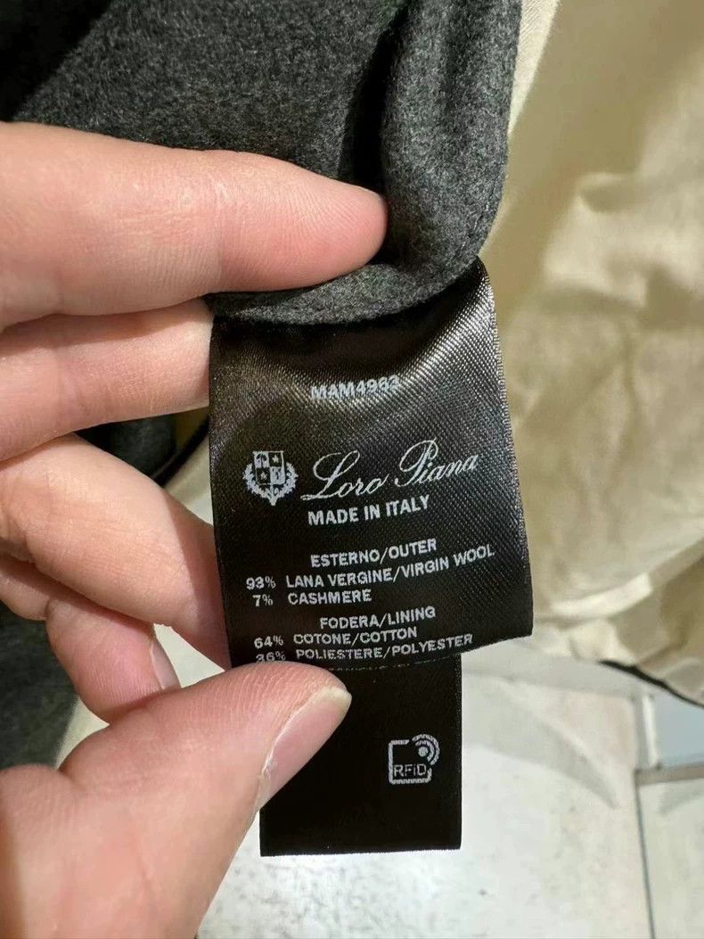 Loro Piana LORO PIANA Men's collarless casual jacket coat Size US S / EU 44-46 / 1 - 4 Thumbnail