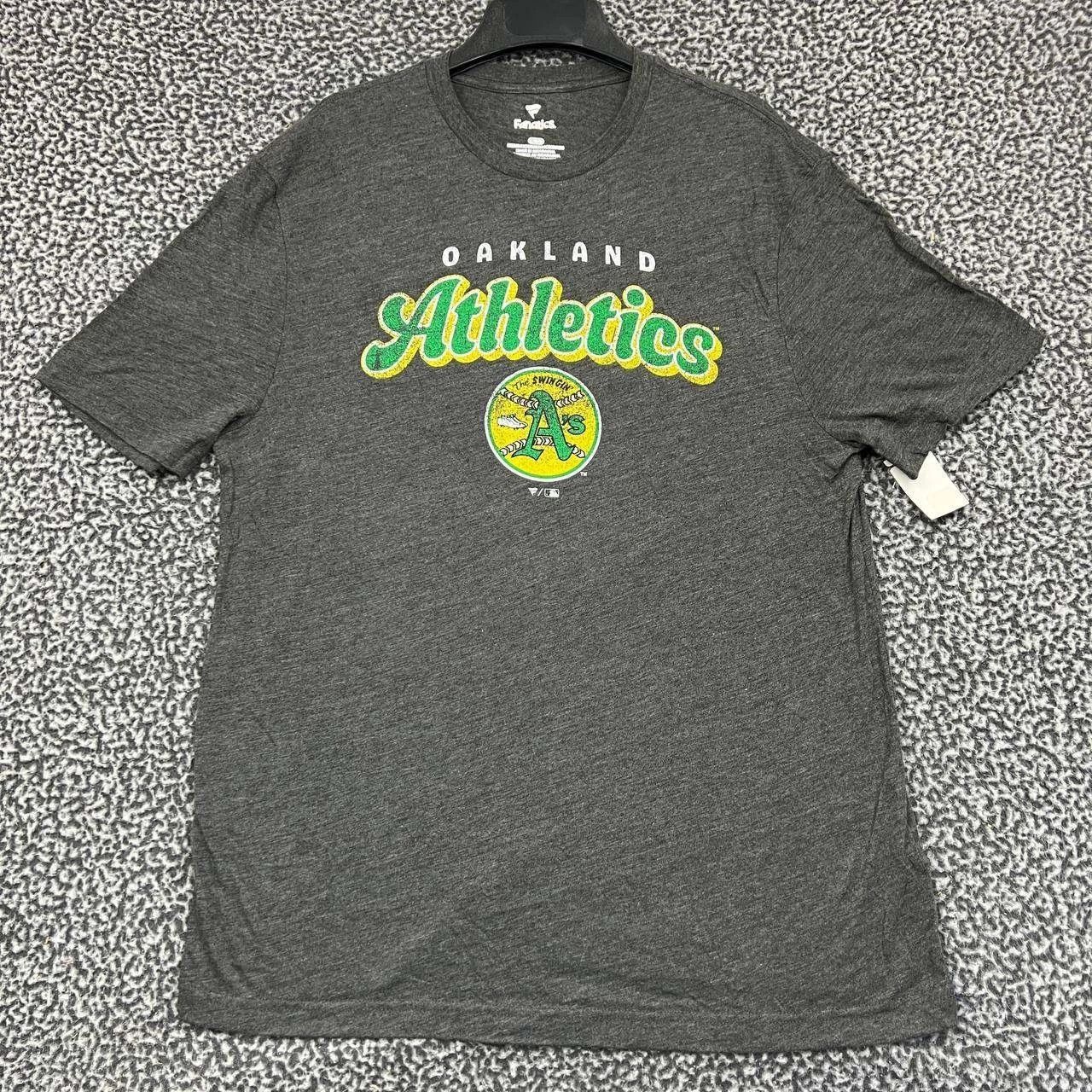 Other Oakland Athletics Shirt Men Gray Short Sleeve Crew Neck L Size US L / EU 52-54 / 3 - 1 Thumbnail