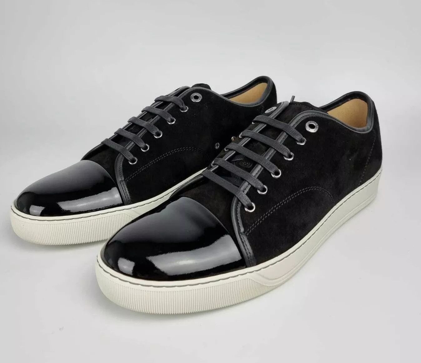 Lanvin DBB1 Leather And Suede Black Sneakers New FW24