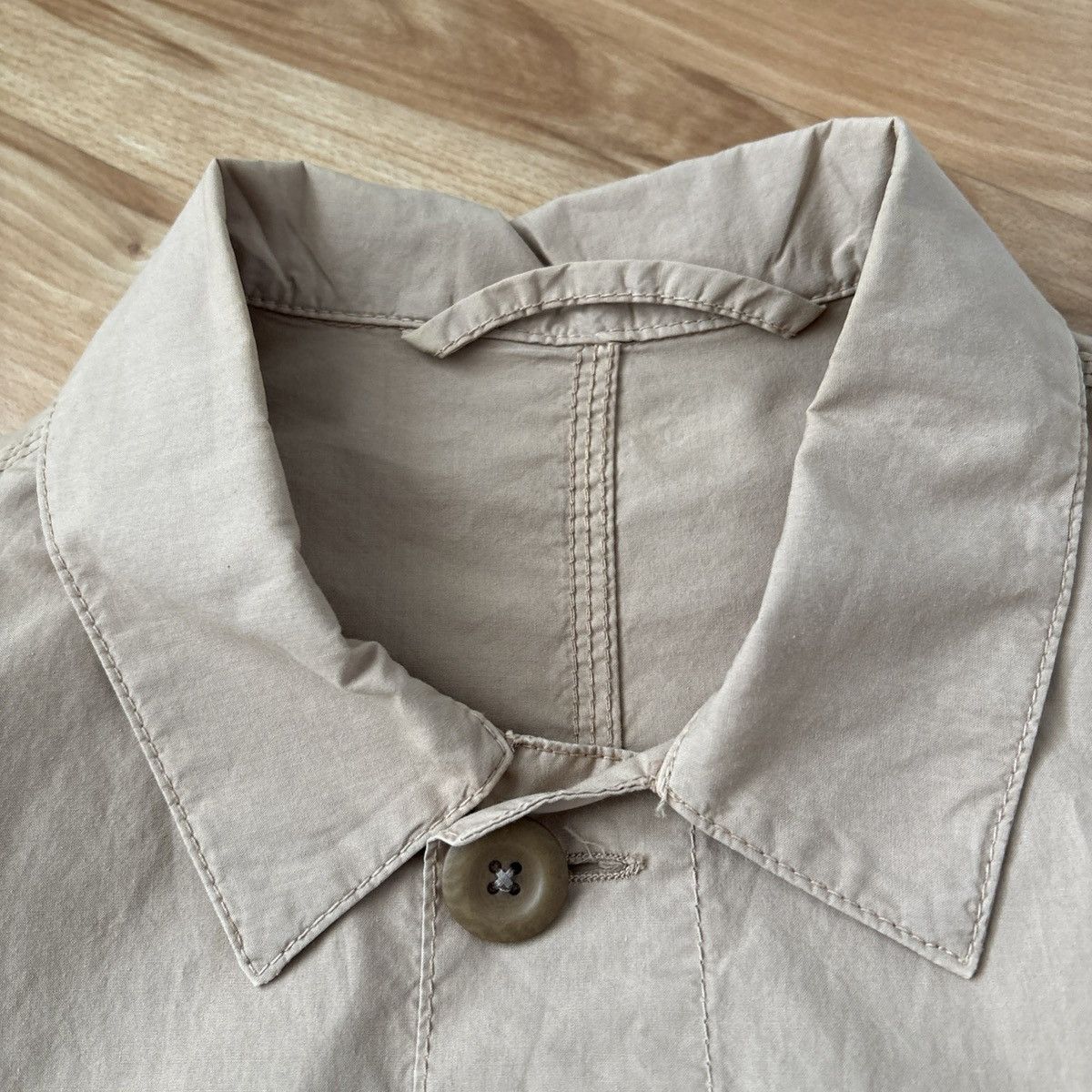 Altea Altea Beige Cotton Shirt Jacket US Size S Made In Italy Size US S / EU 44-46 / 1 - 7 Thumbnail
