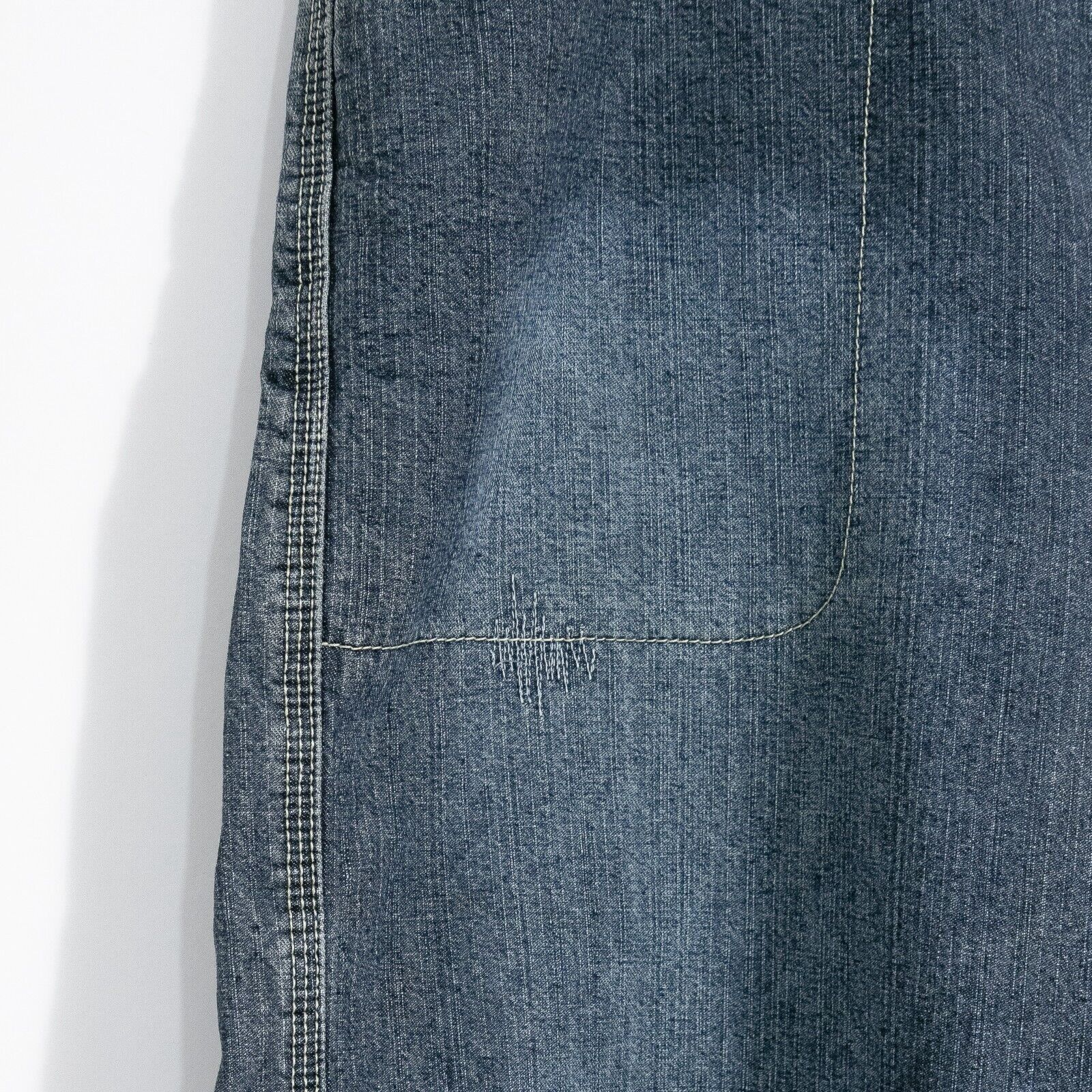 Levi's × Vintage Vintage Levis Baggy Jean Shorts 40" Waist - Distressed Dark Size US 40 / EU 56 - 3 Thumbnail