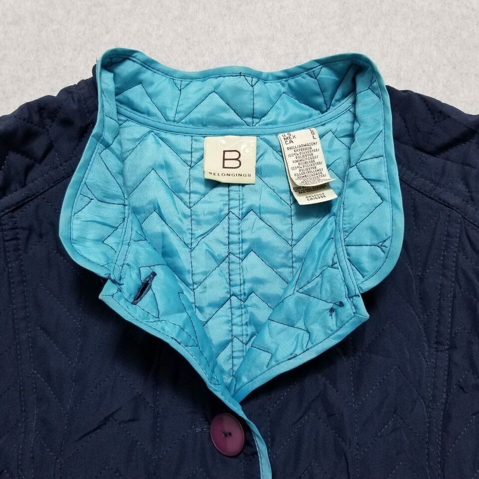 Other Belongings Jacket Womens Large Buttons Pockets Lightweight Size L / US 10 / IT 46 - 6 Thumbnail