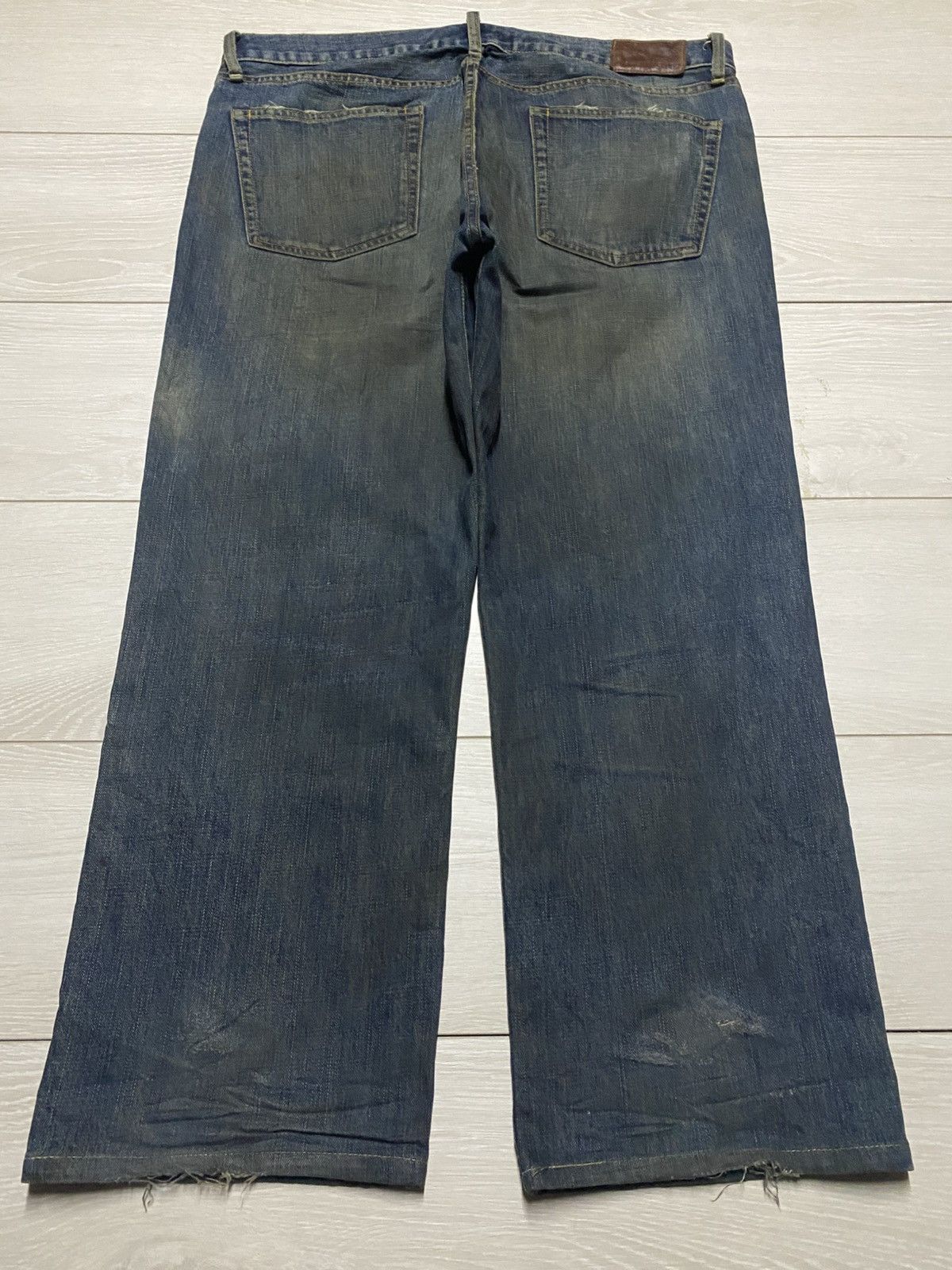 Uniqlo Vintage Japanese Brand Uniqlo S-002 Mud Wash Baggy Jeans Size US 38 / EU 54 - 2 Thumbnail