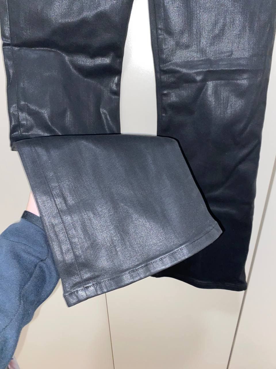 Frame Frame Le Baggy Palazzo leather black trousers Size US 28 / EU 44 - 3 Thumbnail