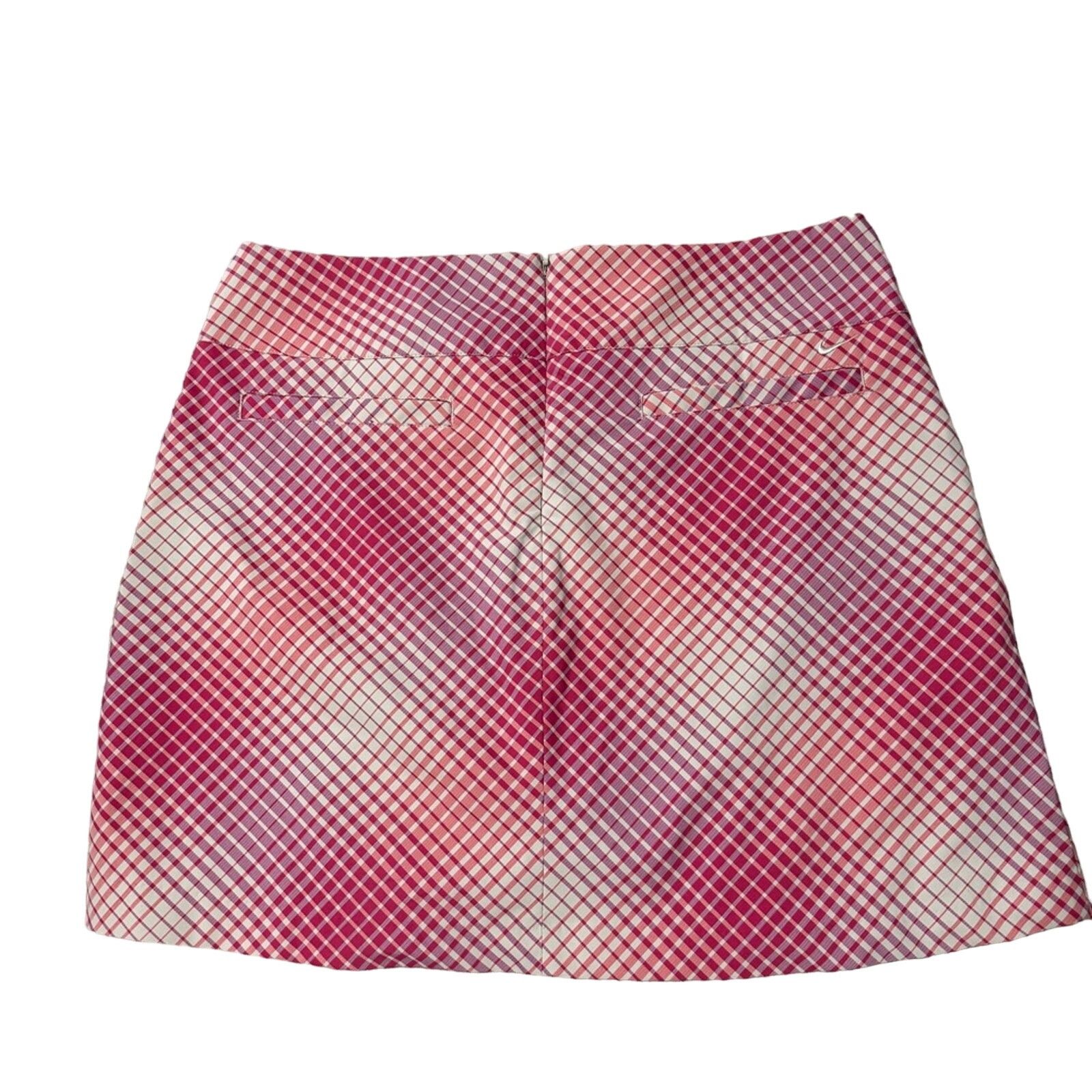 Nike Nike Golf Dri Fit Plaid Tennis Skort Pink Size 12 Size 34" / US 12 / IT 48 - 5 Thumbnail