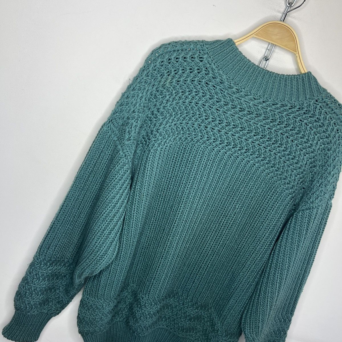 Jil Sander Jil Sander by Raf Simons 00s Raglan Ribbed Knit Sweater Size US L / EU 52-54 / 3 - 10 Thumbnail