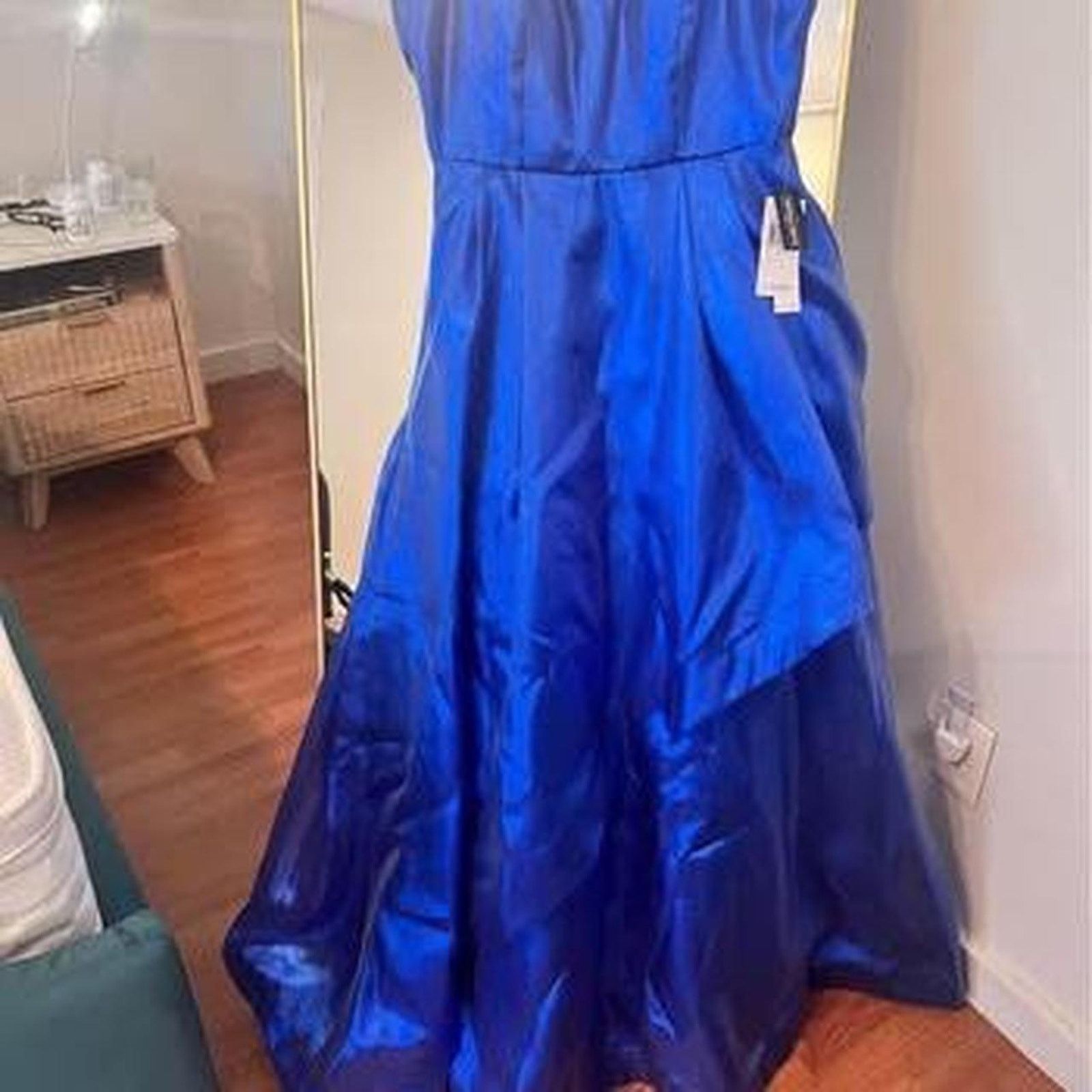 Macys NWT Sparkle Royal dress long ballroom Sz 7 Size M / US 6-8 / IT 42-44 - 2 Thumbnail