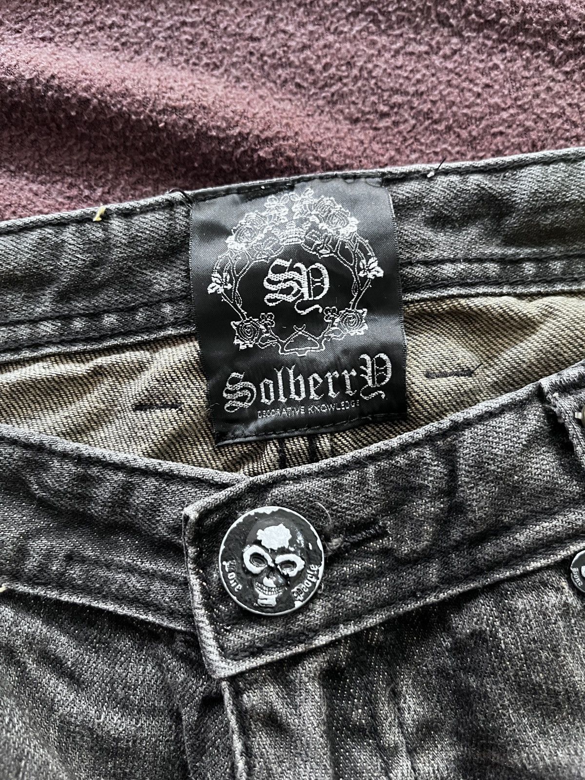 Japanese Brand Solberry Distressed Flare jeans Size US 29 - 9 Thumbnail