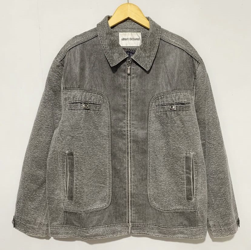 Armani Exchange Armani Exchange Vintage Wool Leather Jacket Size US L / EU 52-54 / 3 - 1 Thumbnail