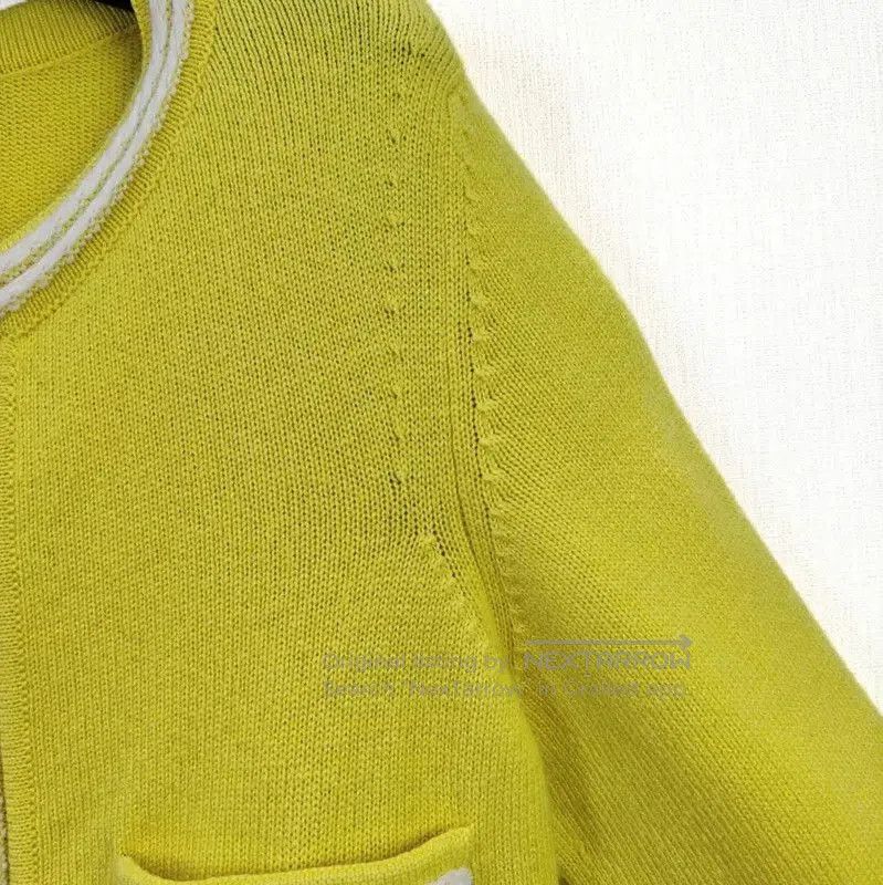 Chanel Chanel Yellow Cashmere Cardigan for Women . Size S / US 4 / IT 40 - 4 Thumbnail