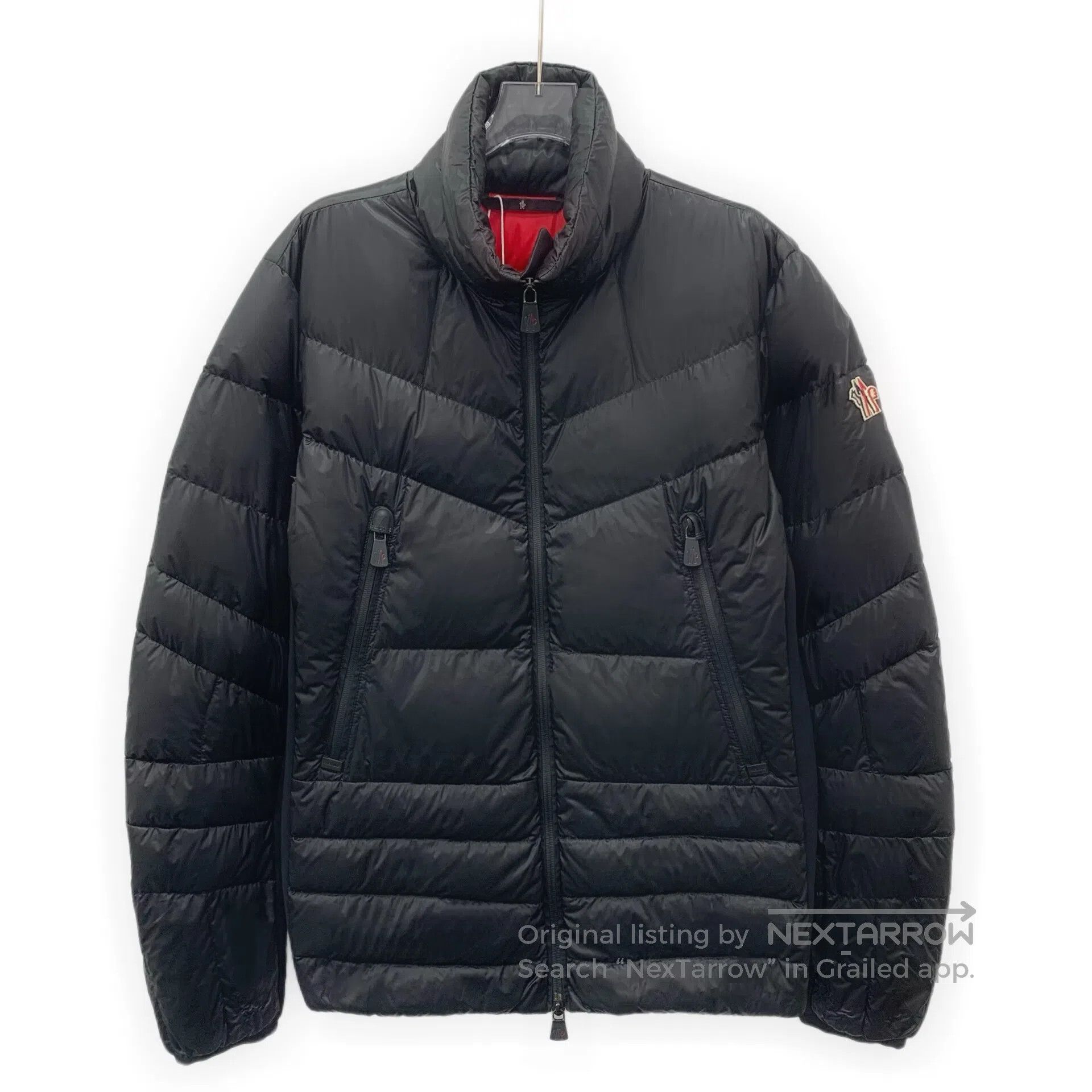 Moncler Moncler Black logo embroidery stand collar zip long-sleeve Size US L / EU 52-54 / 3 - 1 Thumbnail