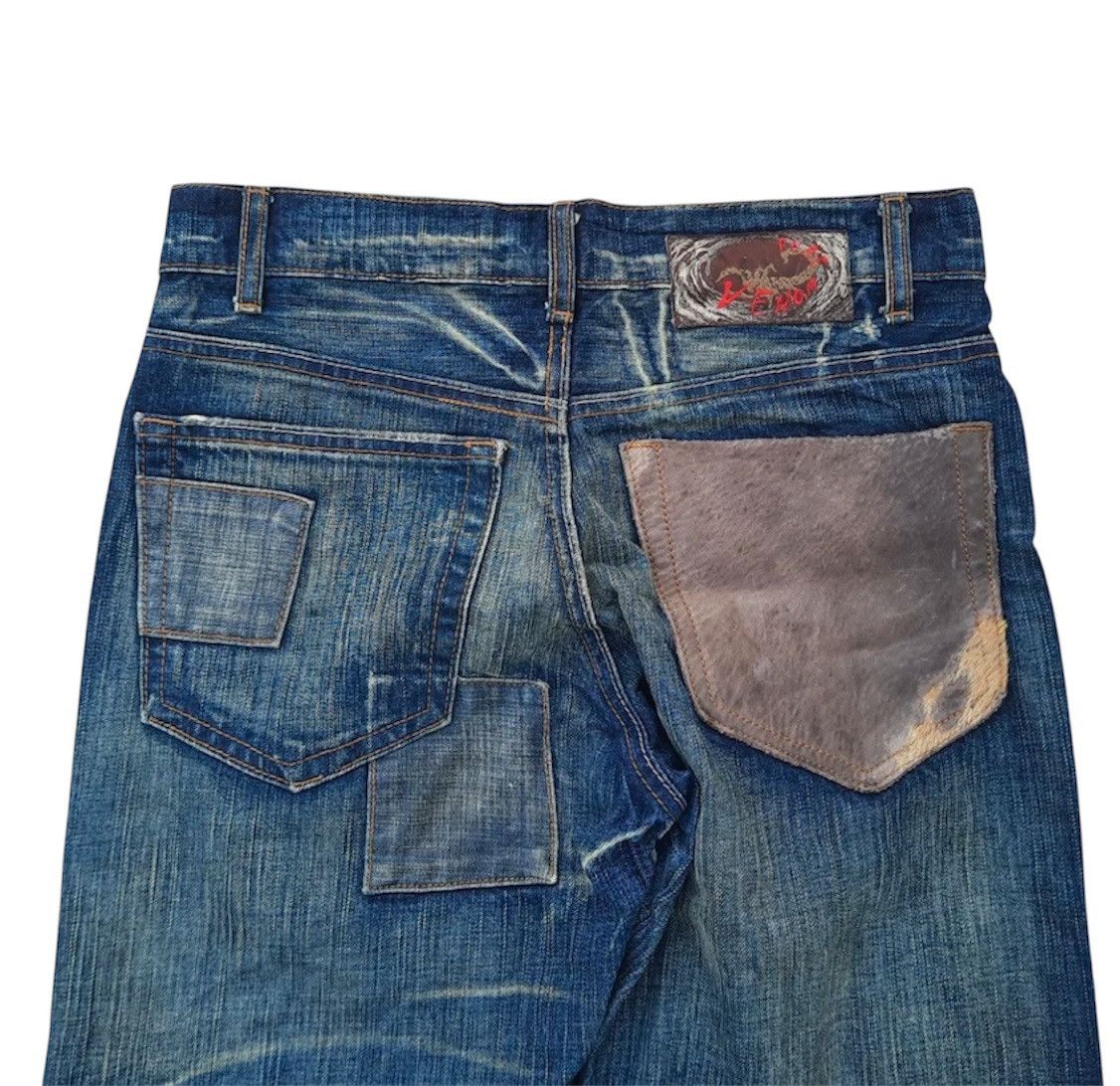 If Six Was Nine Flared Pure Venom horsehide patchwork jeans Size US 30 / EU 46 - 4 Thumbnail