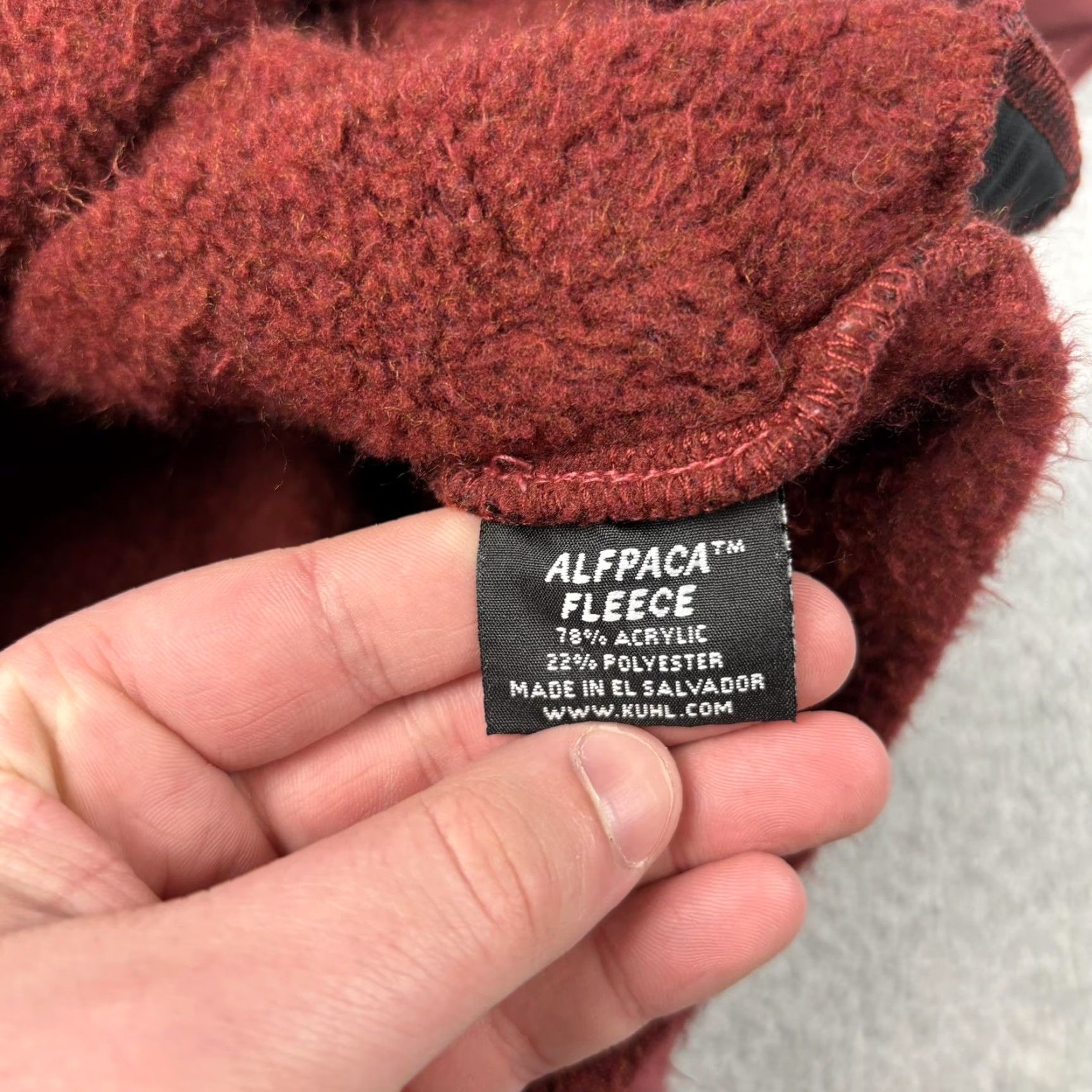 Vintage Kuhl Savina Jacket Women S Red Alfpaca Fleece Button Front Coatigan Duster Size S / US 4 / IT 40 - 4 Thumbnail