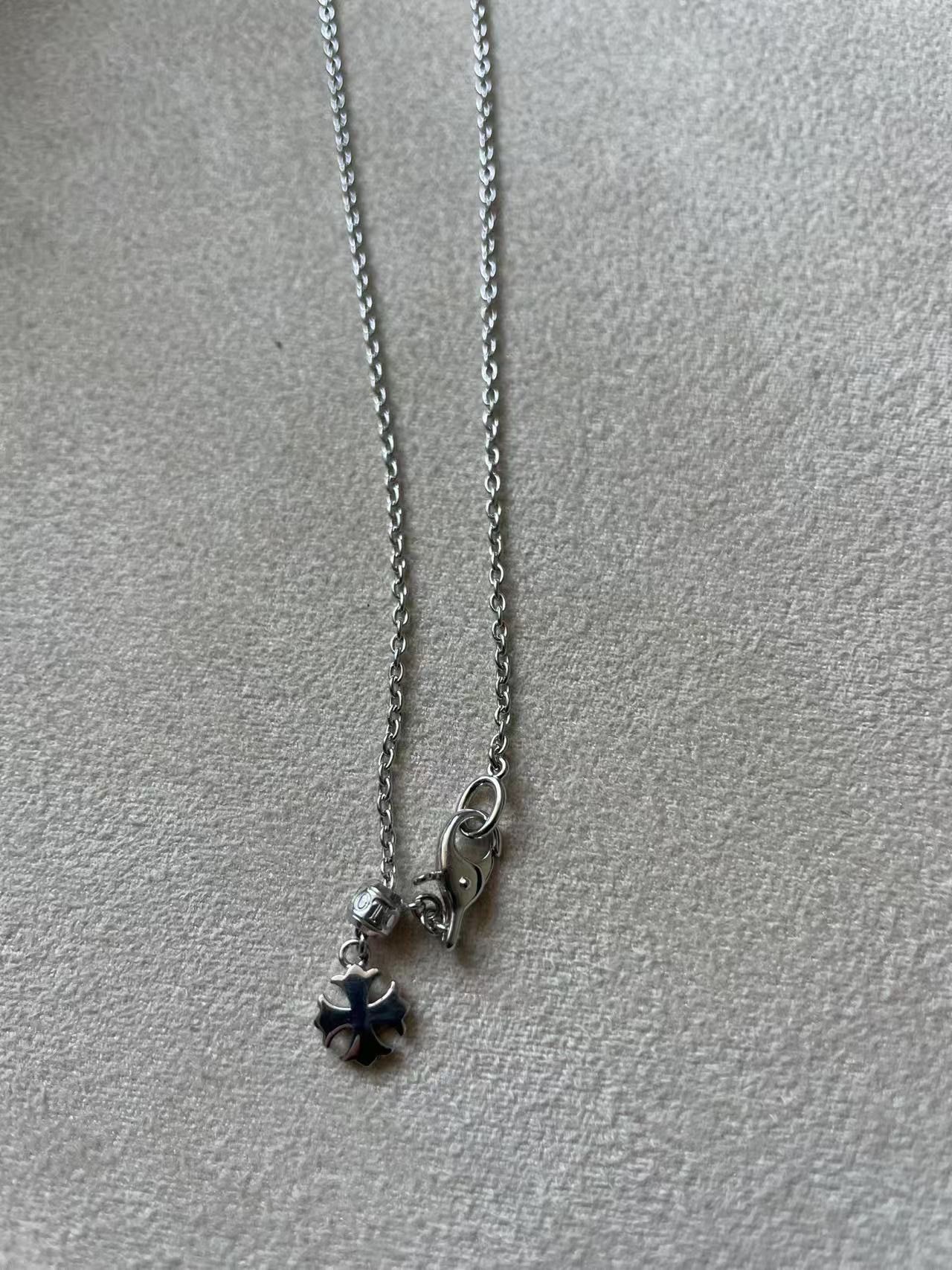 Chrome Hearts Chrome Hearts Mikimoto 18K White Gold Cross Pearl Necklace Size ONE SIZE - 10 Thumbnail