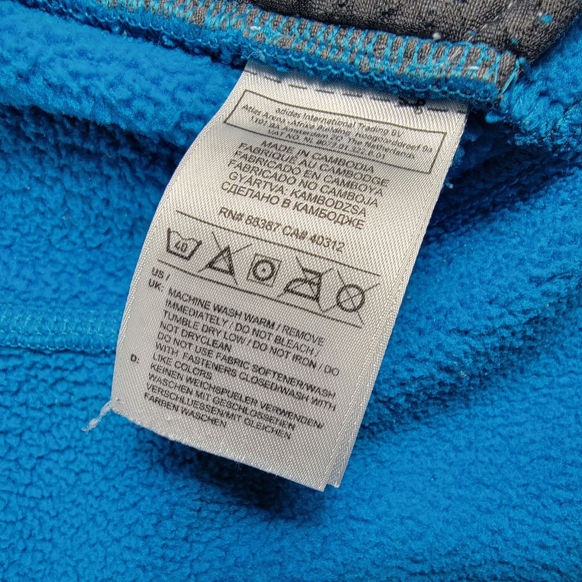 Adidas Adidas Adults Medium Blue Track Sweater Casual Outdoors Athl Size US M / EU 48-50 / 2 - 5 Thumbnail