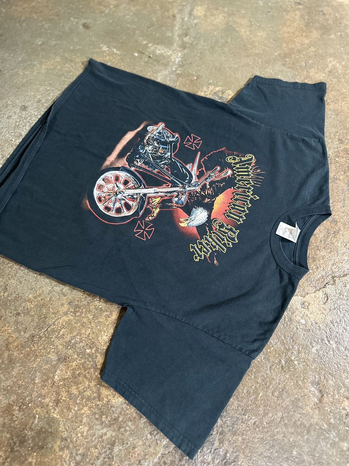 Vintage VINTAGE AMERICAN BIKER SHIRT XL BLK Y2K WEST COAST CHOPPERS Size US XL / EU 56 / 4 - 5 Thumbnail