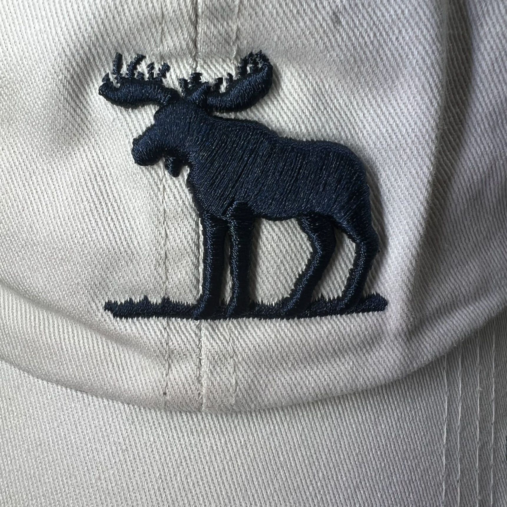 Vintage NORWAY MOOSE NORGE Embroidered Hat, Tan Blue Adjustable, CLEAN - Men Baseball Cap, Beige/Cotton, One Size Size ONE SIZE - 2 Thumbnail