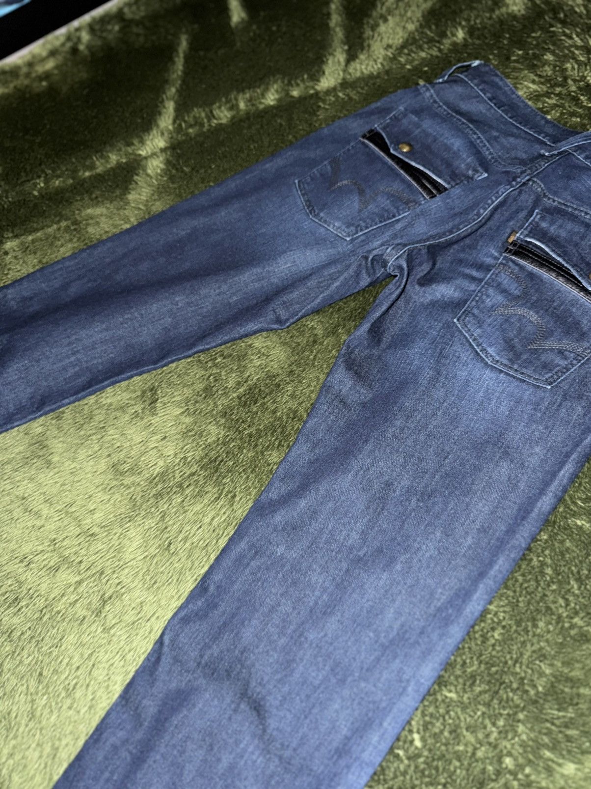 Edwin [28] EDWIN Japan Leather Label Pocket Detail Denim Pants Size US 28 / EU 44 - 10 Thumbnail
