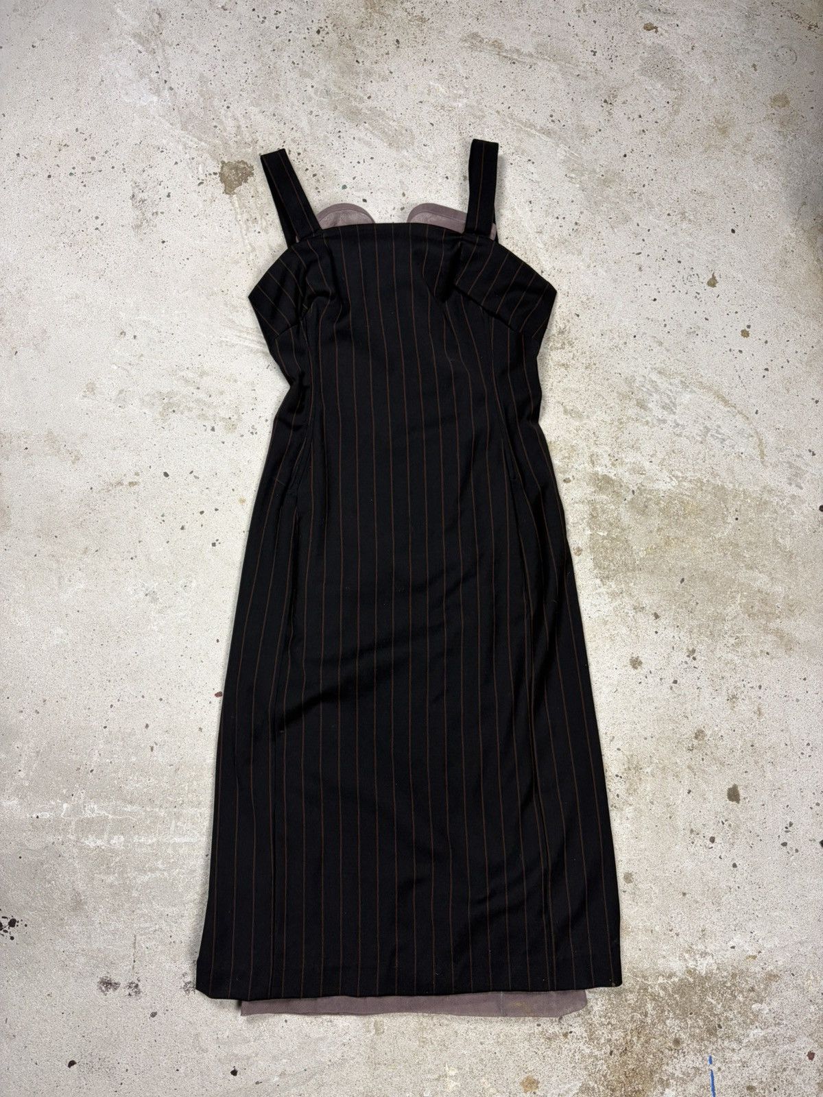 Dolce & Gabbana Dolce & Gabbana Printstripe Corset Style Dress Double Layer Size S / US 4 / IT 40 - 1 Thumbnail