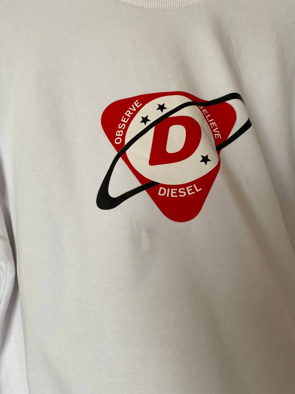 Diesel × Diesel Black Gold × Vintage 📌 Diesel Men's Sweatshirt, Crew Neck, Big Logo Print Size US M / EU 48-50 / 2 - 2 Thumbnail