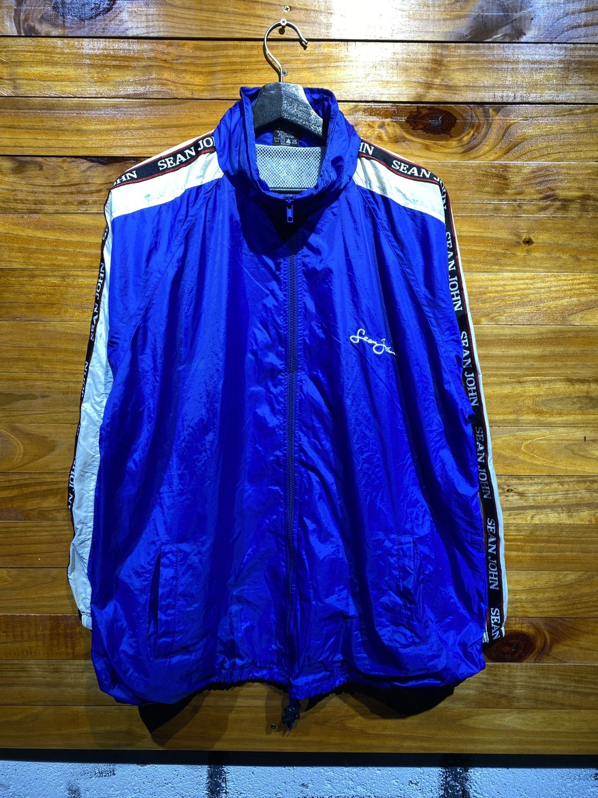 Sean John Vintage Sean John Blue Windbreaker Jacket Hip-Hop Streetwear Size US XL / EU 56 / 4 - 10 Thumbnail