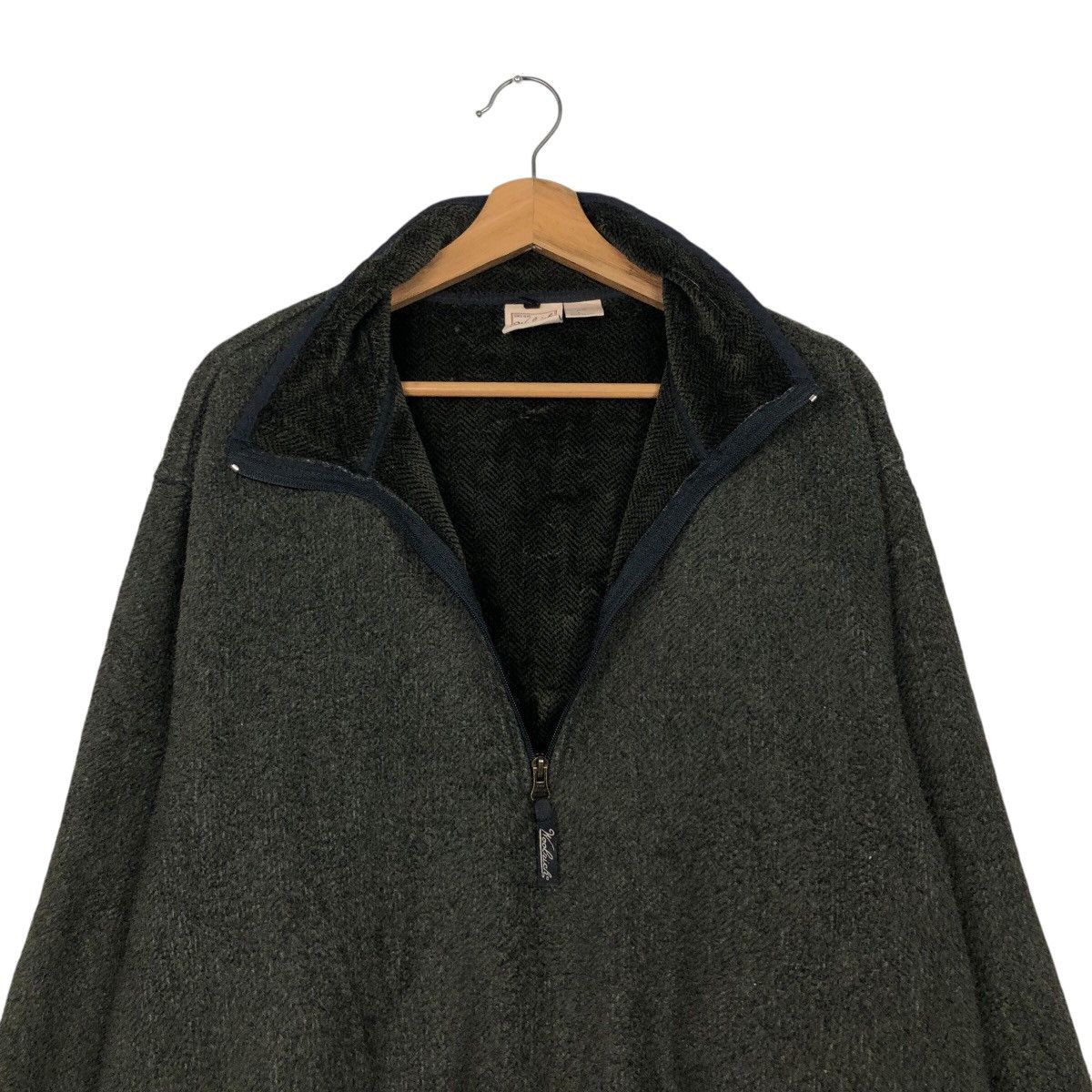 Vintage 📌Vintage Fleece Jacket Half Zipper Woolrich Made in Usa Size US L / EU 52-54 / 3 - 13 Thumbnail