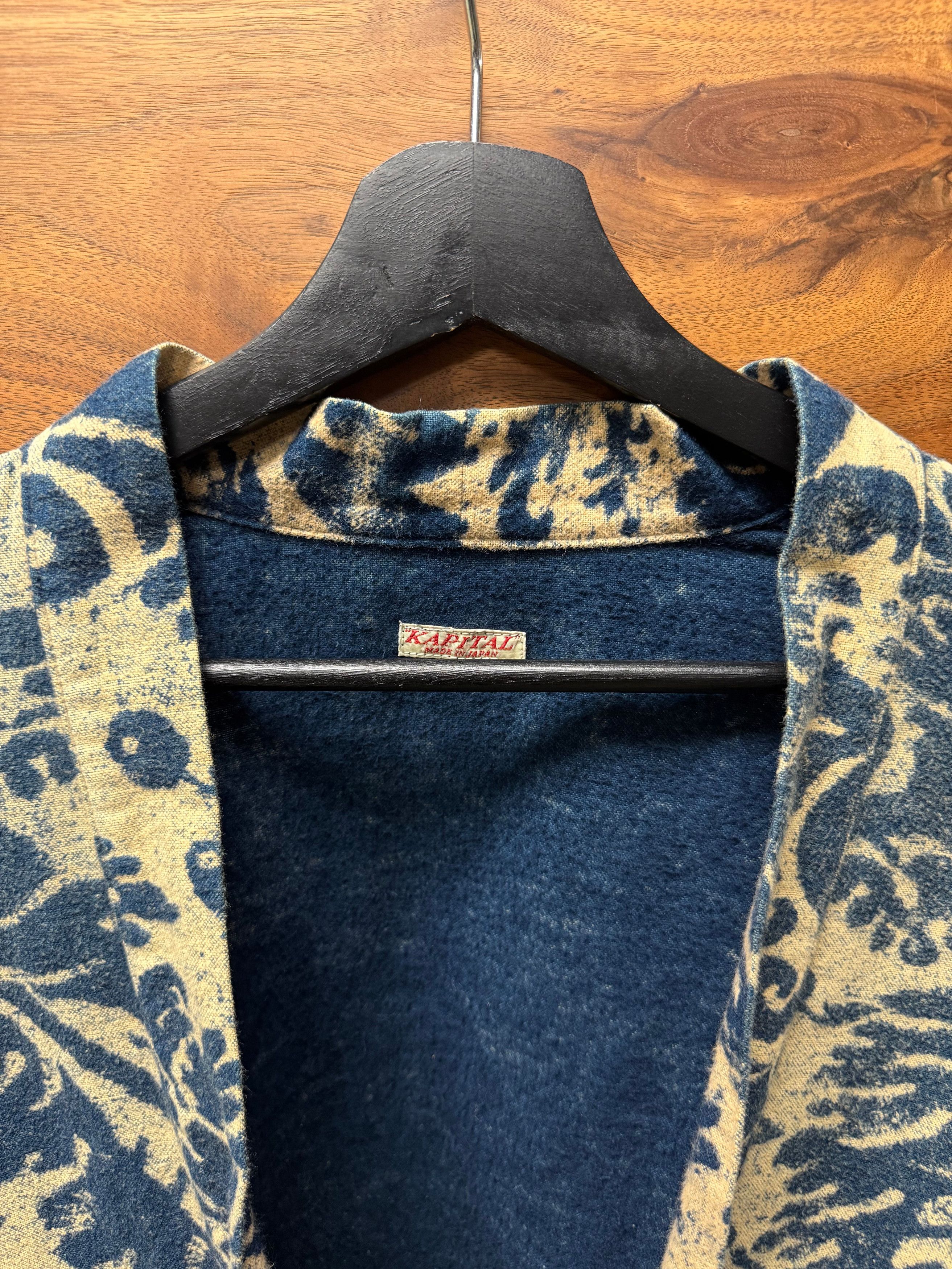 Kapital Kapital ‘IDG’ Damask Katashi Kimono Shirt Size US XL / EU 56 / 4 - 3 Thumbnail