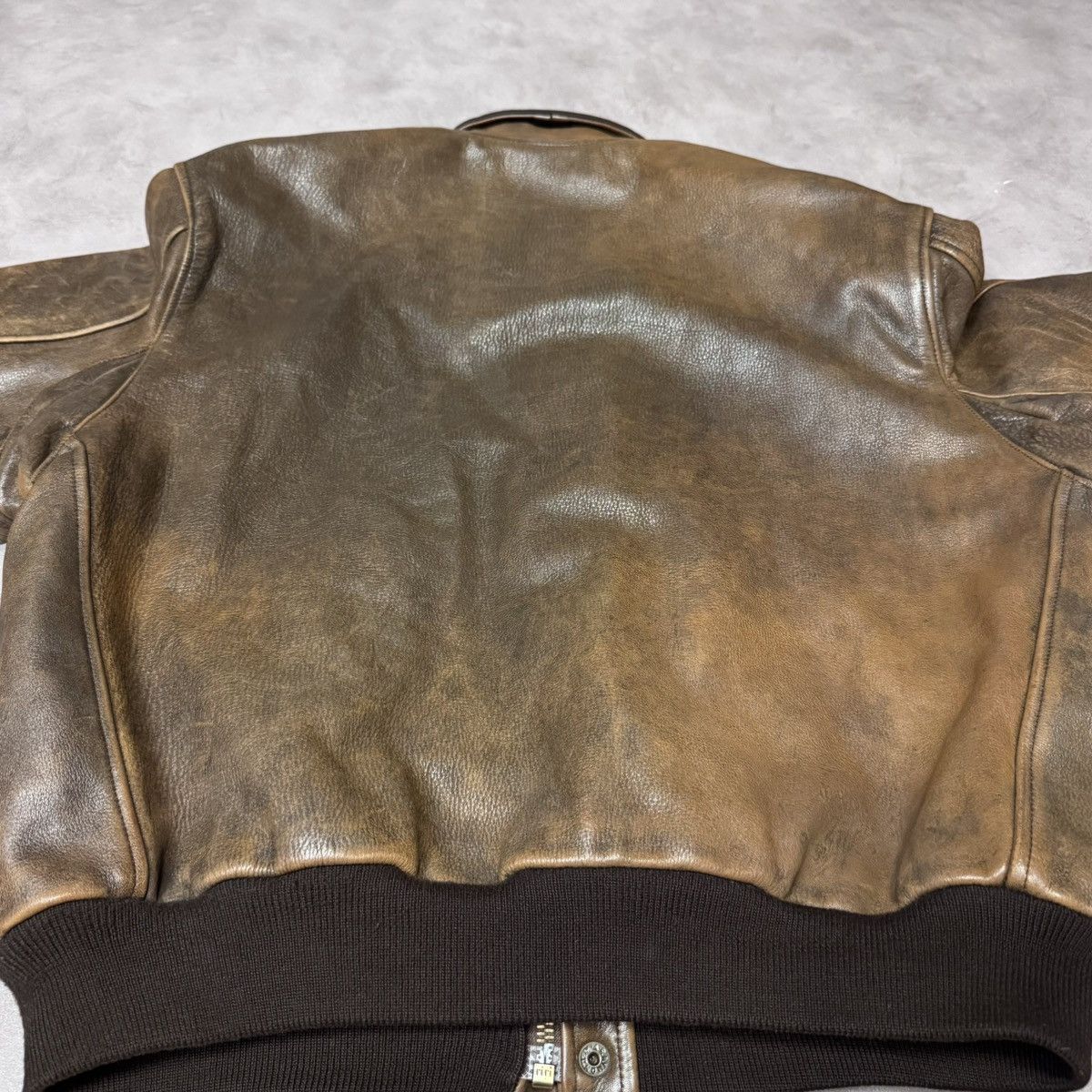 Chevignon Vintage Chevignon Leather Bomber Jacket Aviator Flight A-2 Size US M / EU 48-50 / 2 - 11 Thumbnail