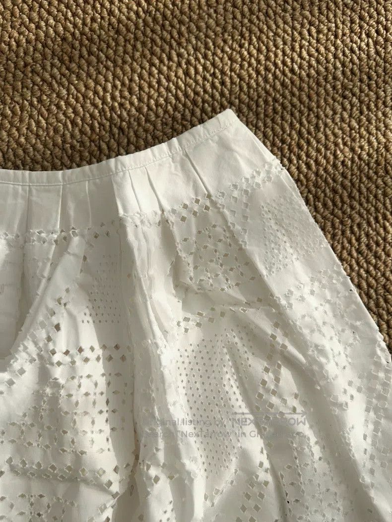 Fendi Fendi Lace-Up Skirt - Women's - White Size 27" / US 4 / IT 40 - 5 Thumbnail