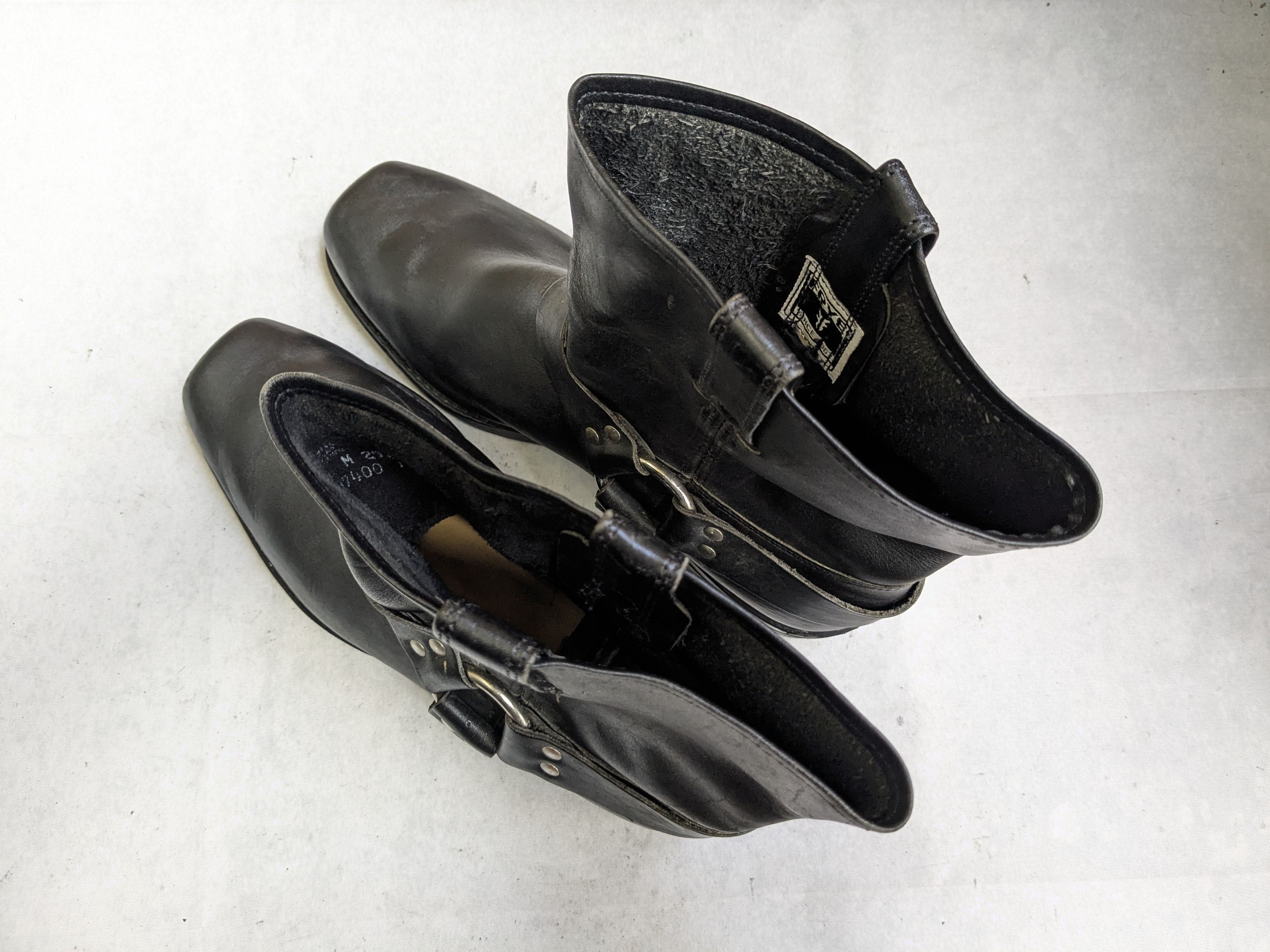 Frye Frye Harness Boots Black 13 M USA Leather Western Size US 13 / EU 46 - 11 Thumbnail