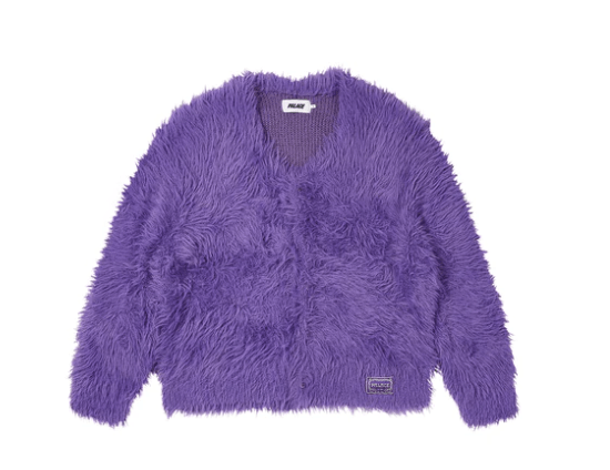 Image of Palace Skateboards Yeti Cardigan Bloom Purple Size Xl, Men's