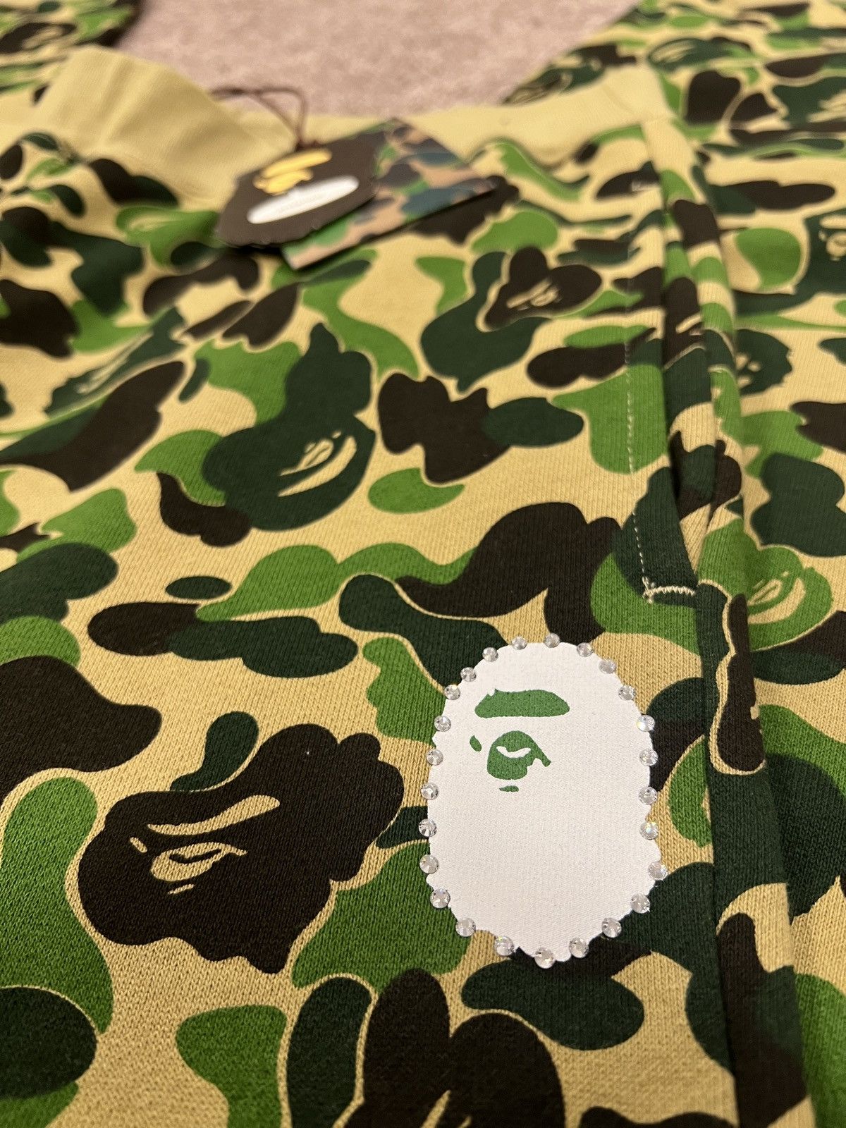 Bape ABC Camo Crystal Stone Sweat Pants Size US 32 / EU 48 - 3 Thumbnail