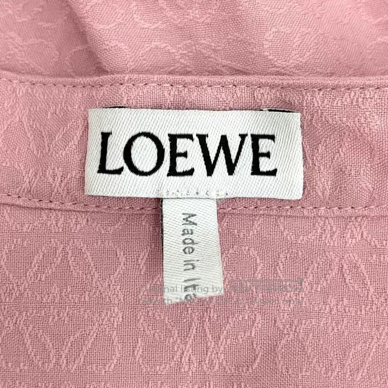 Loewe Loewe 2022 Pink Logo Subtle Pattern Full Print Cotton Hood Size XXS / US 00 / IT 34 - 5 Thumbnail