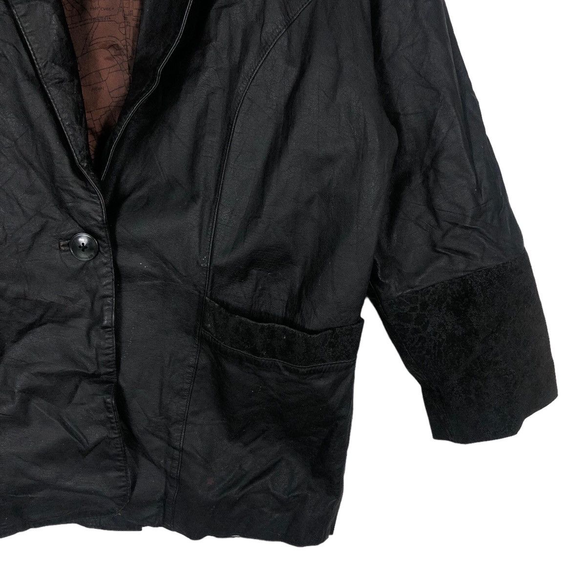 Japanese Brand 🔥90s Double Breast Chore Leather Jacket Issey Miyake Design Size US M / EU 48-50 / 2 - 4 Thumbnail