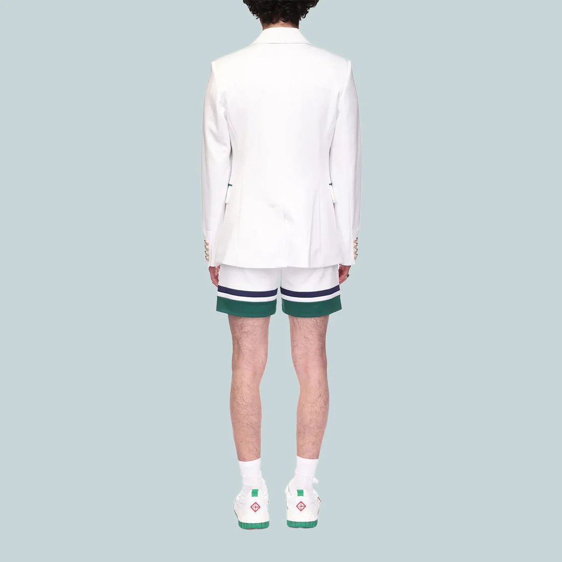 Casablanca o1mle0326 Sports Tailoring Jacket in White/Green Size US L / EU 52-54 / 3 - 4 Thumbnail