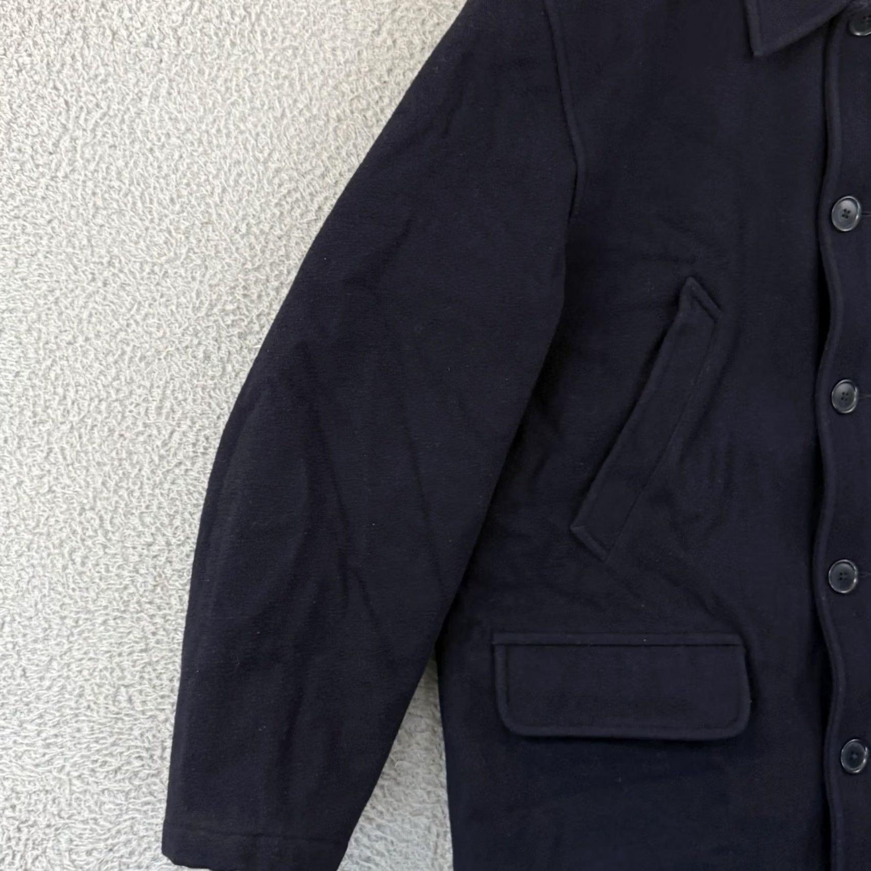 Polo Ralph Lauren VINTAGE Polo Ralph Lauren Pea Coat Mens Medium Wool Zip Button Quilted Jacket Size US M / EU 48-50 / 2 - 4 Thumbnail