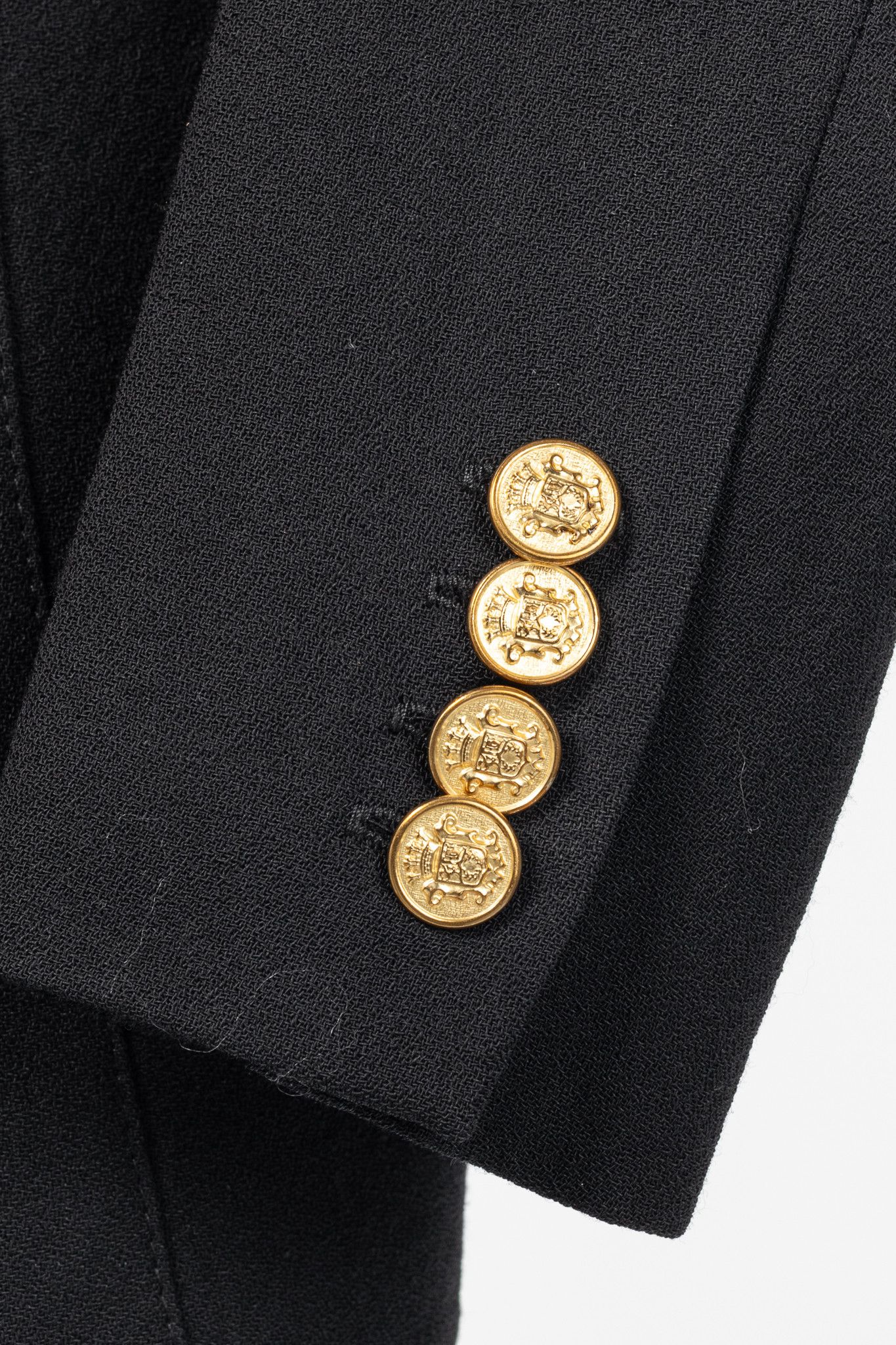 SMYTHE Smythe Duchess Black Single-Breasted Wool Blazer Size S / US 4 / IT 40 - 8 Thumbnail