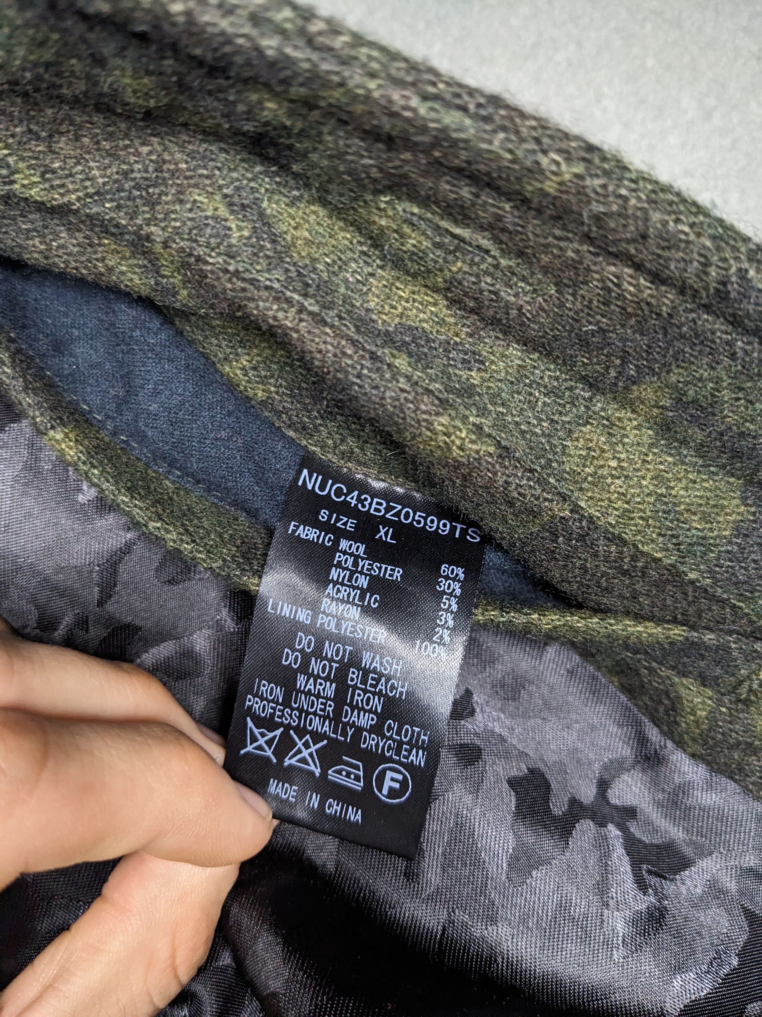 junhashimoto Jun Hashimoto Camo Wool Overshirt XL Jacket Military Shacket Size US XL / EU 56 / 4 - 10 Thumbnail