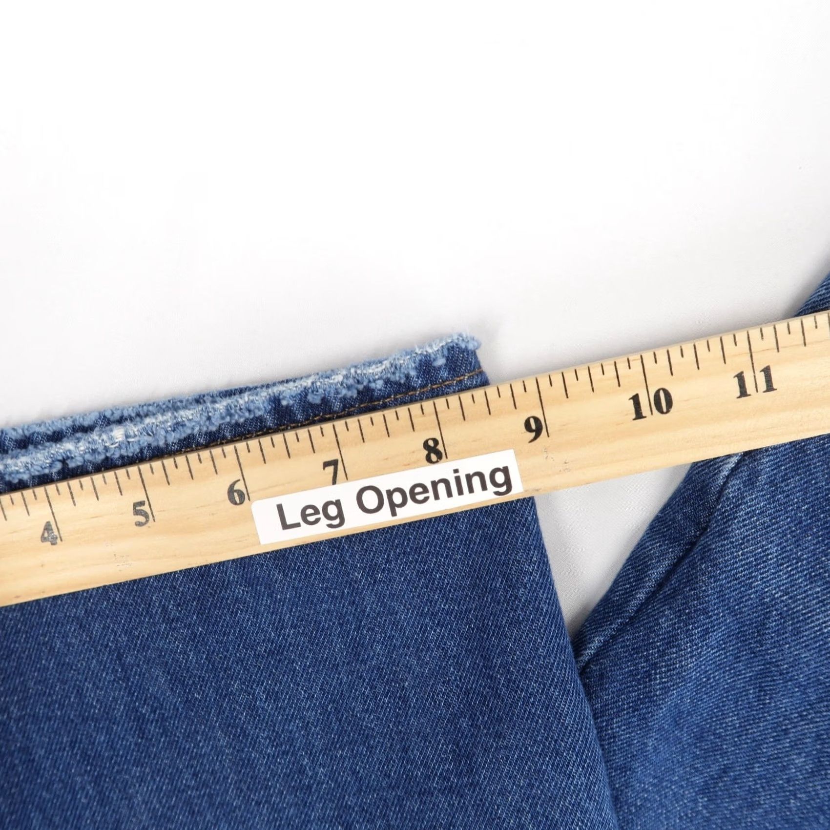 Madewell Madewell Baggy Straight Jeans Womens 32 Blue High Rise Cotton Hemp Denim Modern Size 24" / US 00 / IT 34 - 7 Thumbnail