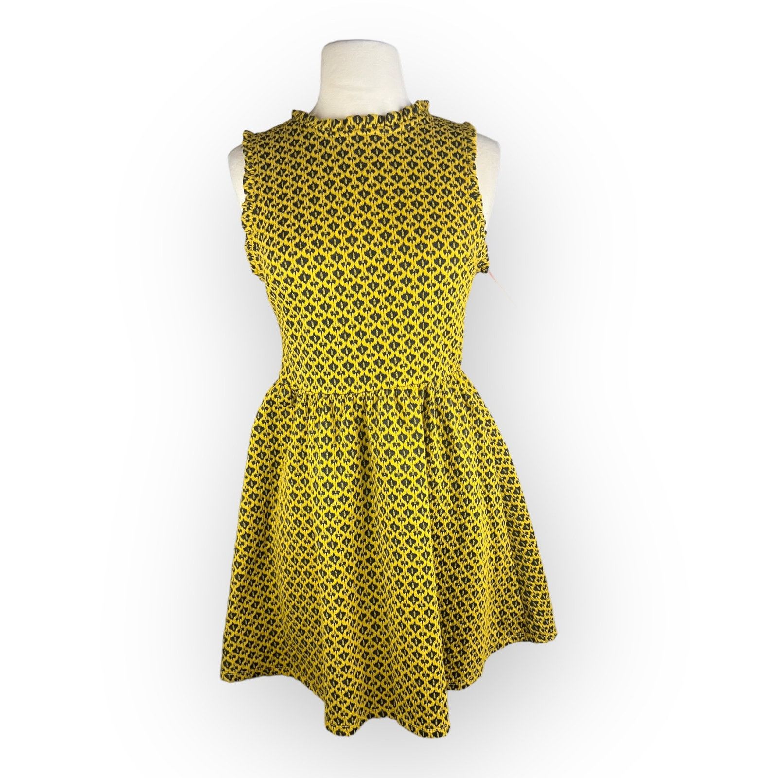 Target Basics Target Xhilaration Women's Knit Jacquard Dress Mustard Size S / US 4 / IT 40 - 2 Thumbnail