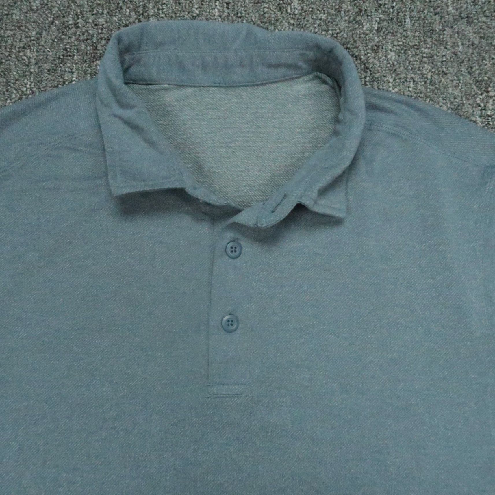 Lululemon Lululemon Shirt Mens Medium Blue Evolution Performance Polo Striped Short Sleeve Size US M / EU 48-50 / 2 - 2 Thumbnail