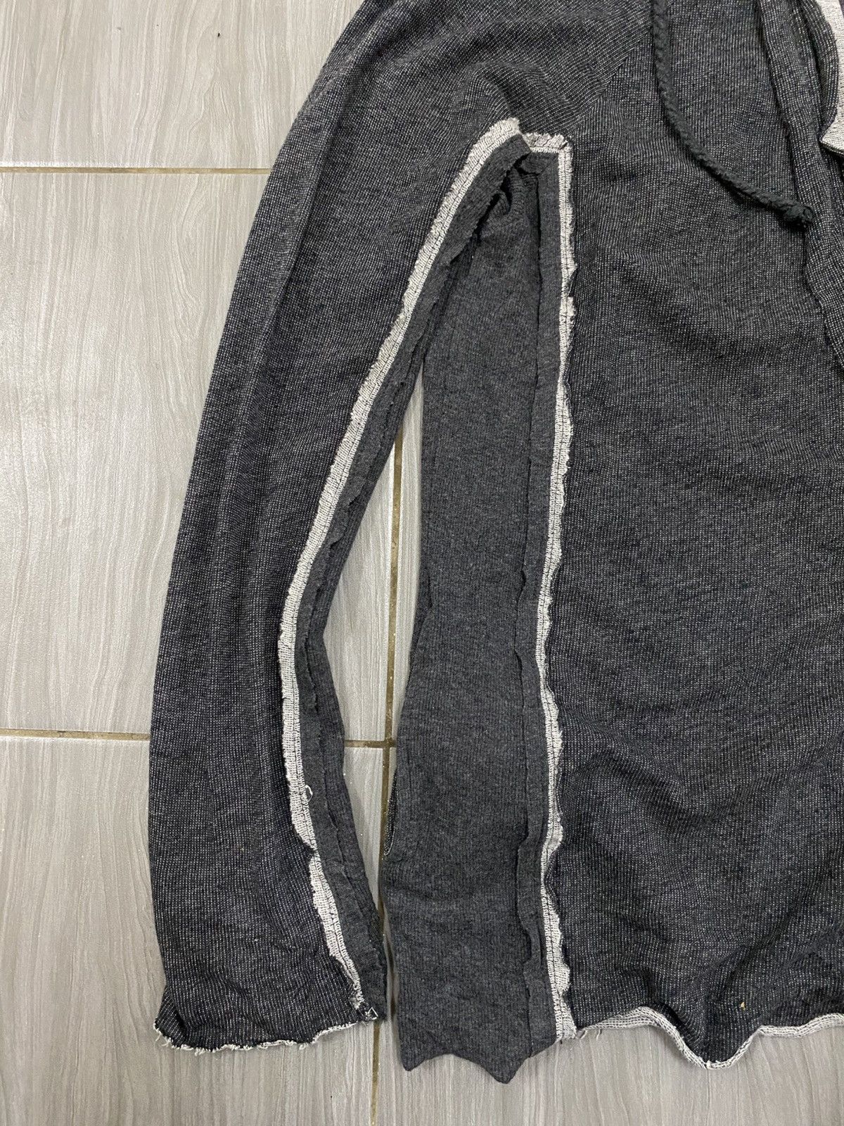If Six Was Nine Deconstructed Raw Edge Hoodie – Asymmetrical Zip Size US M / EU 48-50 / 2 - 4 Thumbnail