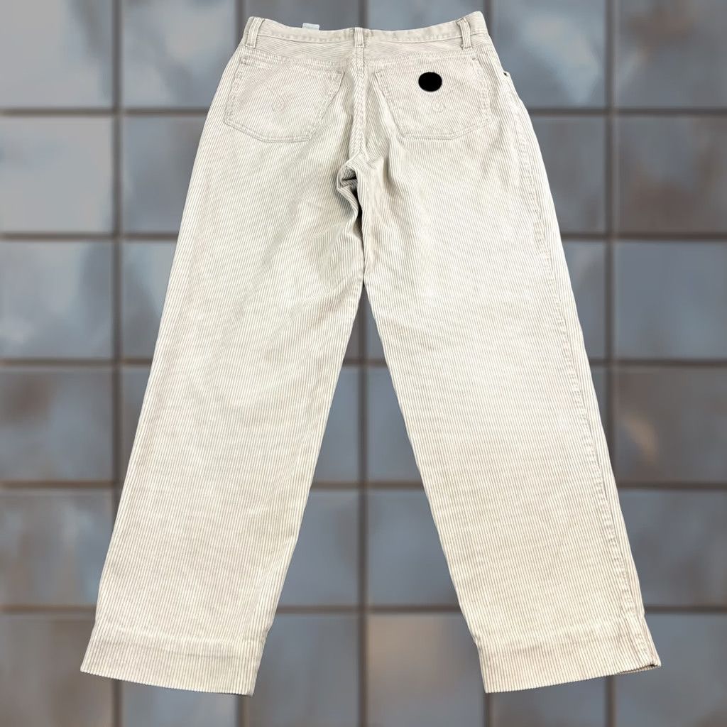 Moschino VINTAGE Moschino Jeans Corduroy Tapered 32 30 Cream Italy Made Mens Five-Pocket Design Cotton Size US 32 / EU 48 - 1 Thumbnail