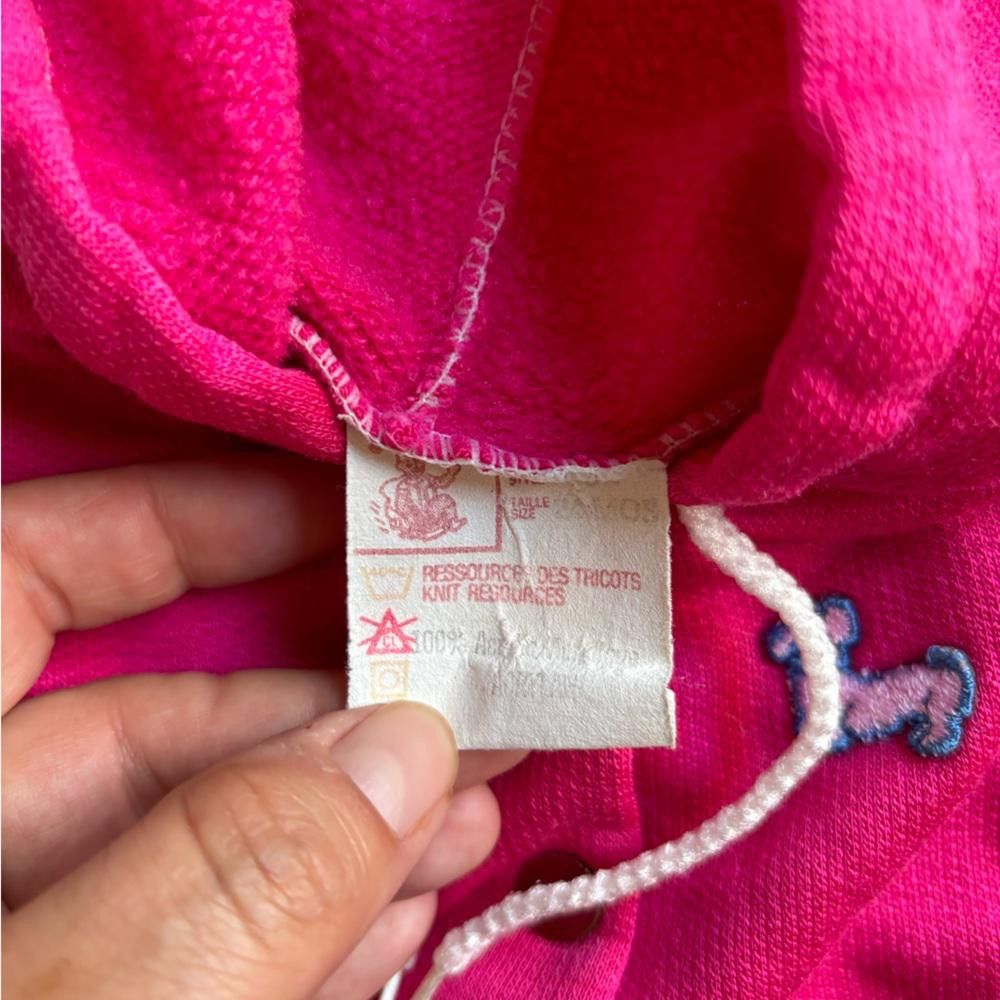 Designer Vintage Knitted Pink Sweater Size US XXS / EU 40 - 3 Thumbnail