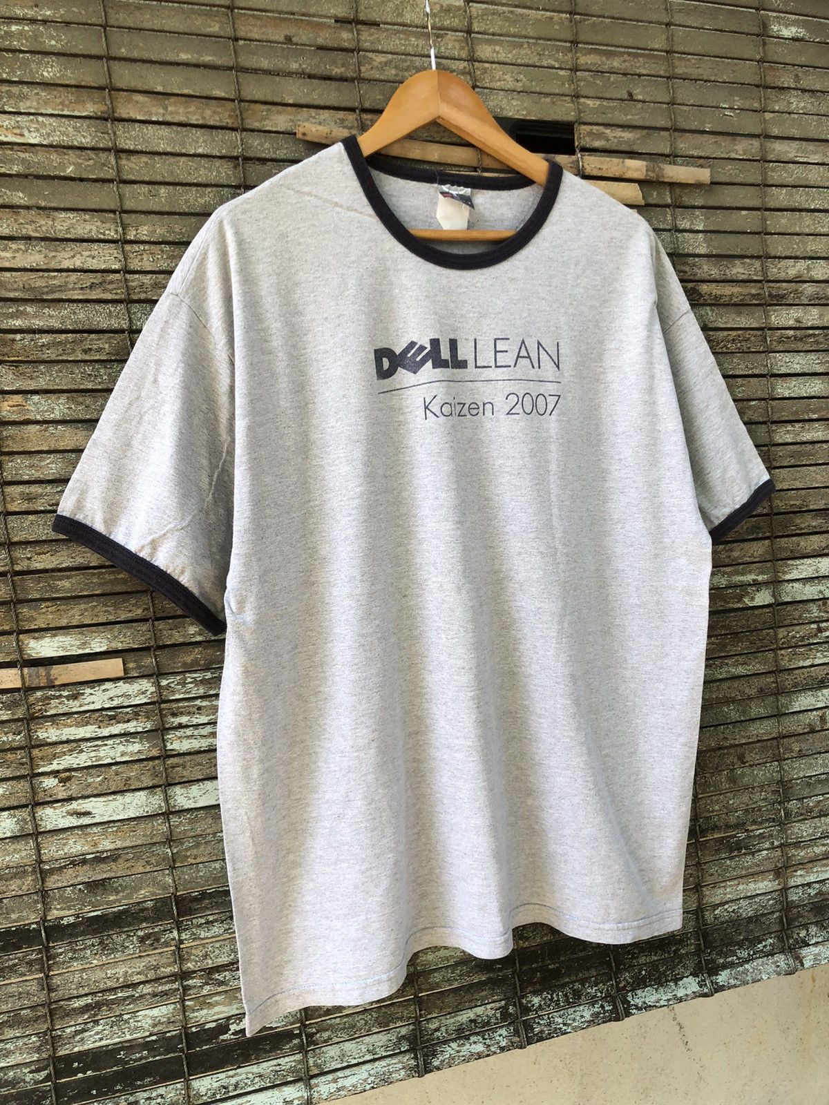 Japanese Brand 🔥Vintage Y2K🔥Microsoft DELL LEAN Kaizen Ringer Tshirts Size US L / EU 52-54 / 3 - 5 Thumbnail
